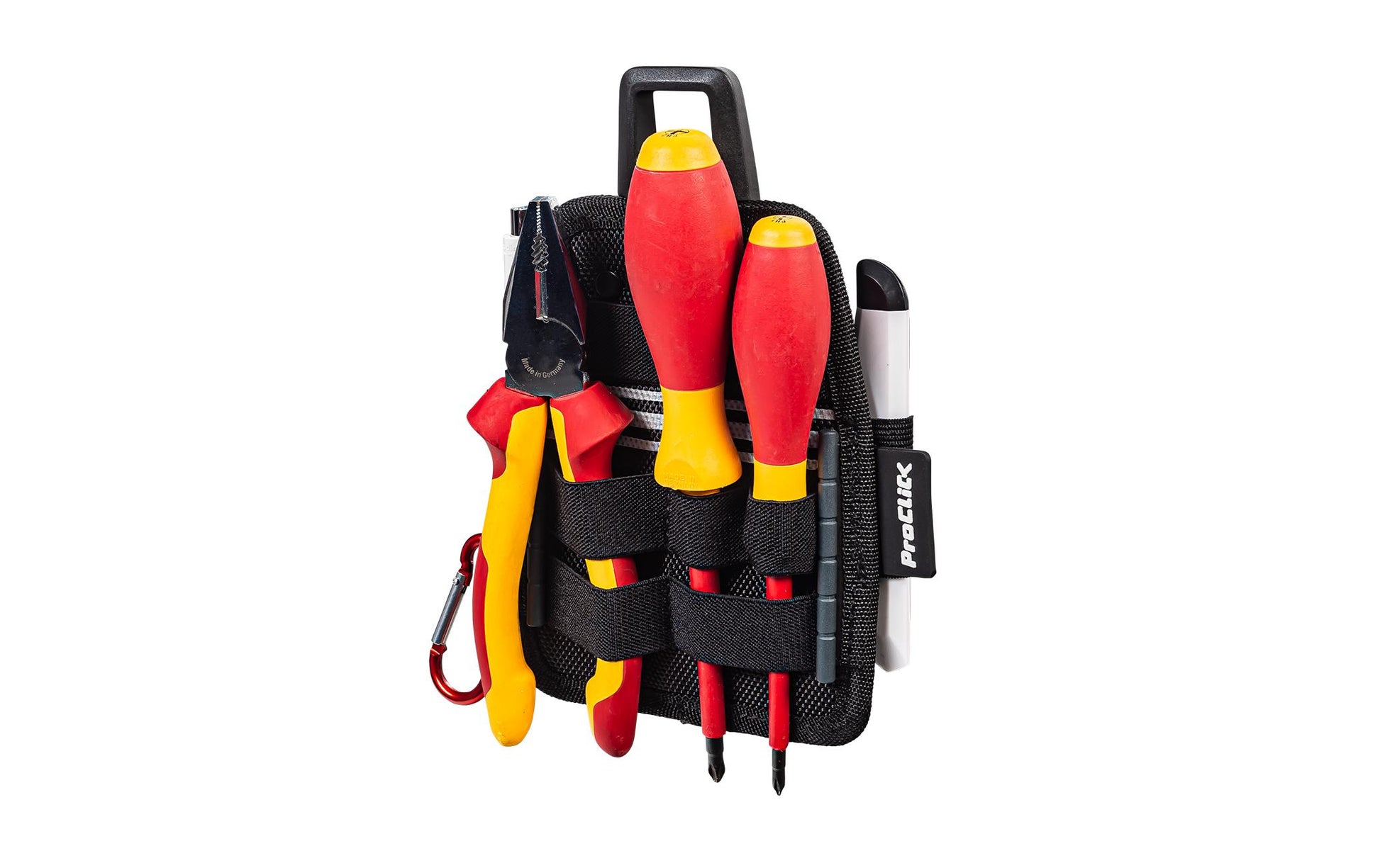 ProClick S 6 Rolletui/Gürteltasche – schwarz, ABS/Polyamid/Polyester/Edelstahl, B 160 × H 210 × T 40 mm