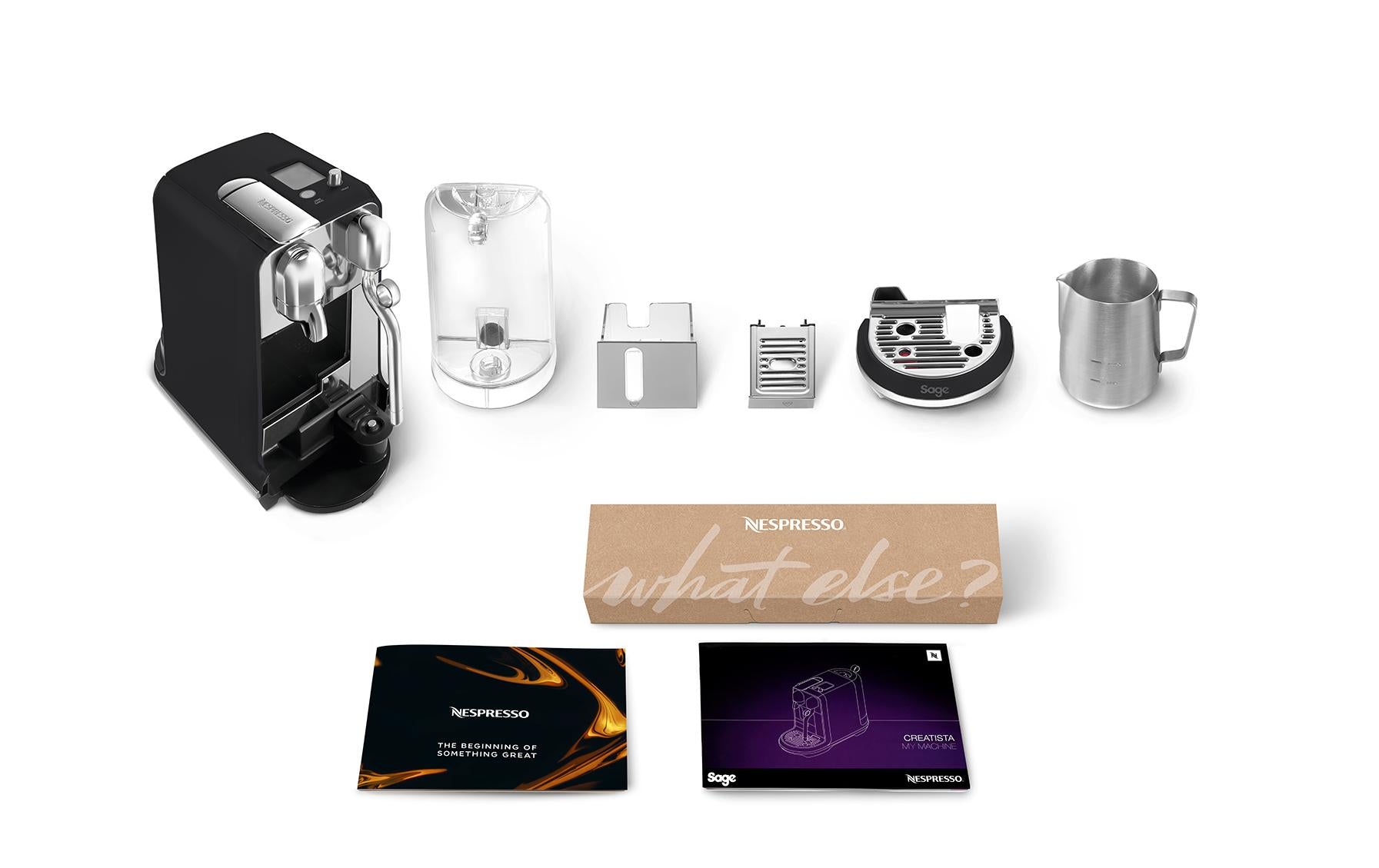 Sage Creatista Plus Kapselmaschine – für Nespresso, 1,5 l, schwarz/edelstahl