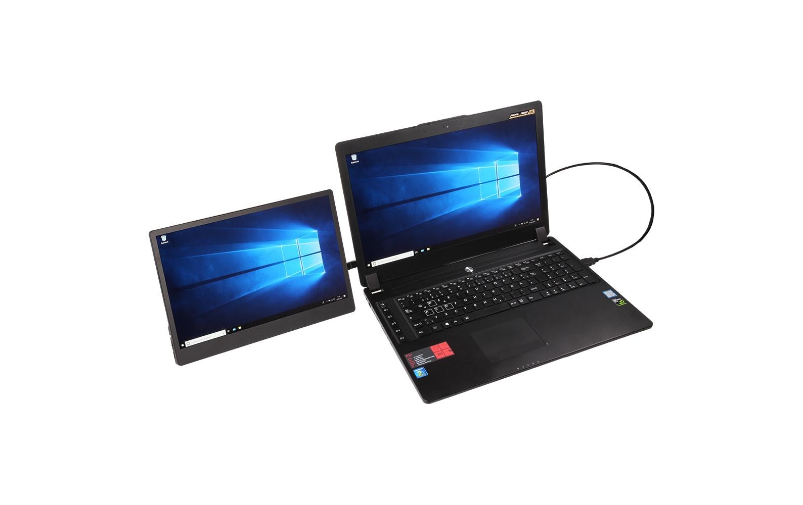 Joy-iT 13 Smart Case – Tragbarer Monitor, 13", IPS, Touch, 60 Hz, 300 cd/m², USB-C, Schwarz