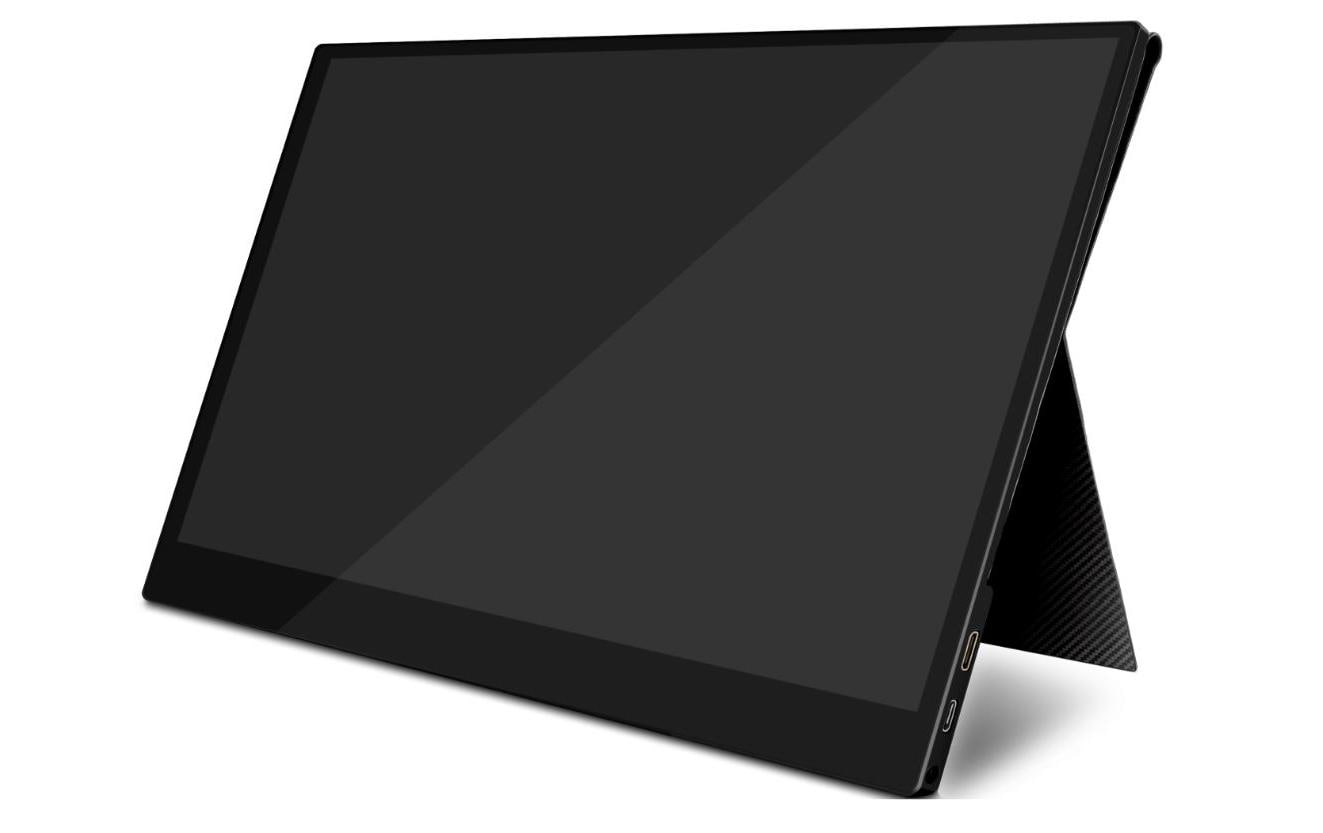 Joy-iT 15 Full-HD Smart Case – Tragbarer Monitor, 15,6", USB-C, Mini-HDMI, Integrierte Lautsprecher, Schwarz