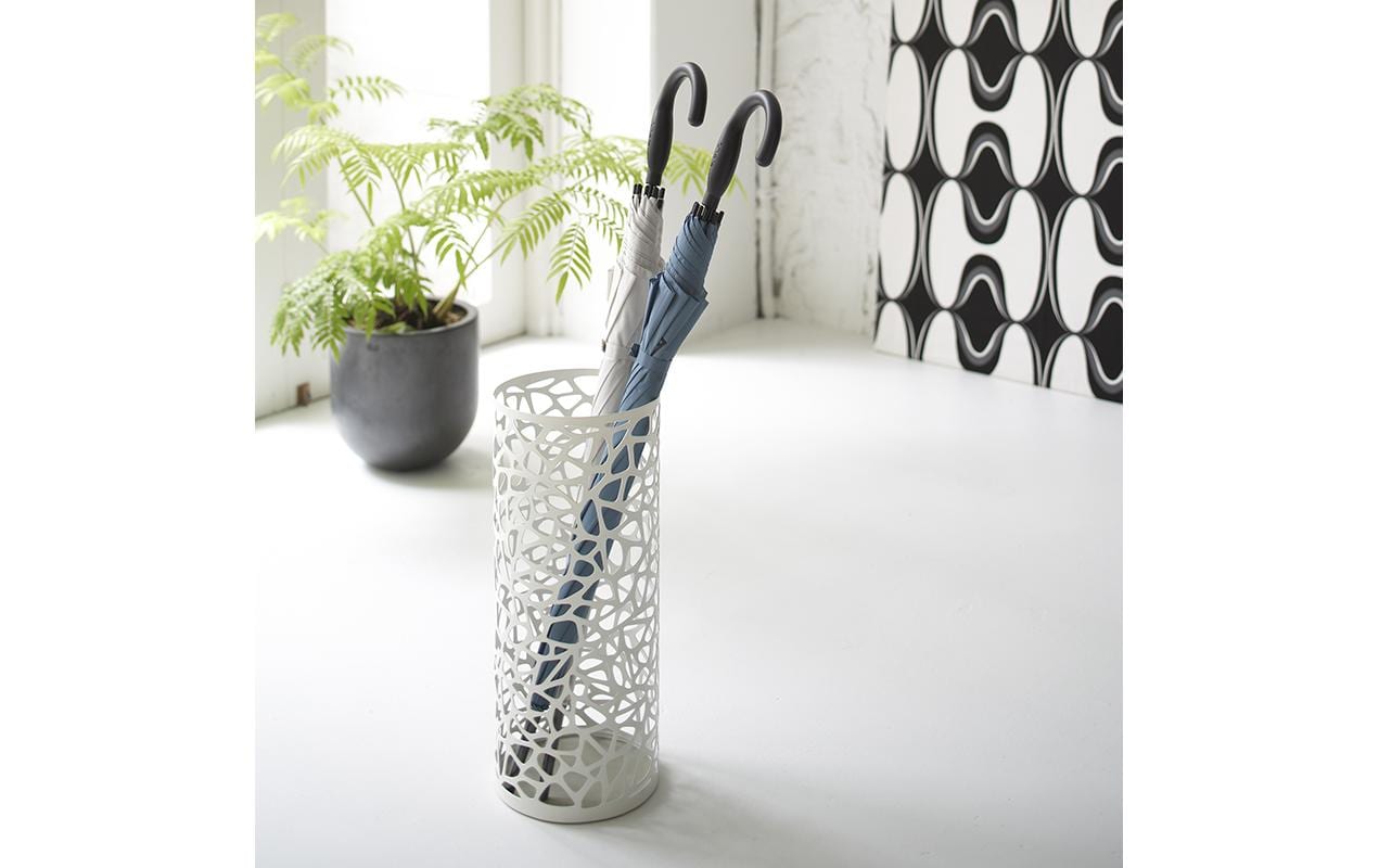 Yamazaki Schirmständer – Metall – Weiss – Ø 190 × 465 mm