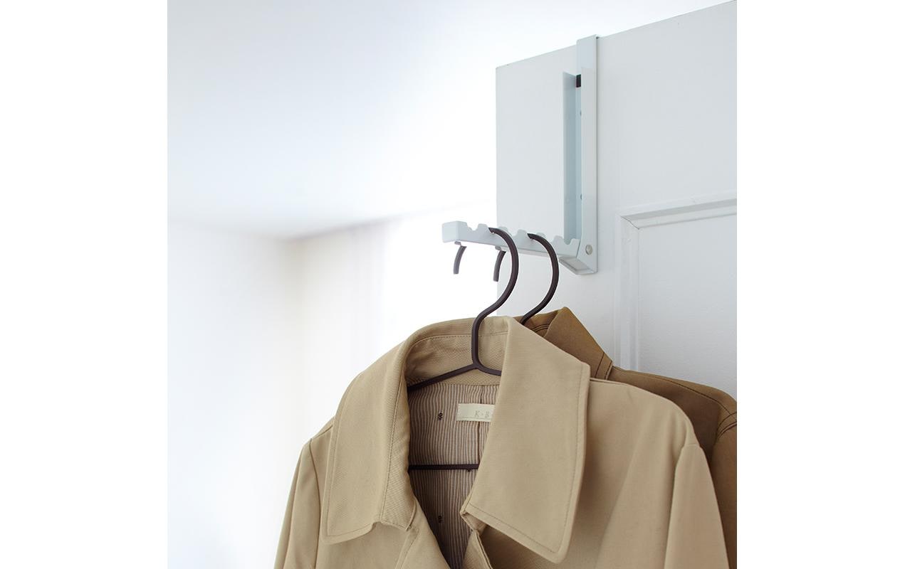 Yamazaki Smart Wandgarderobe – Stahl – Weiss – 205 × 200 × 20 mm