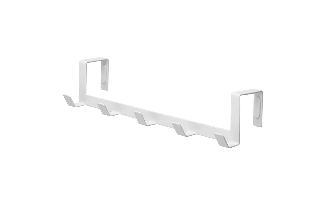 Yamazaki Wandgarderobe 5 Haken – Stahl – Weiss – 300 × 60 × 70 mm