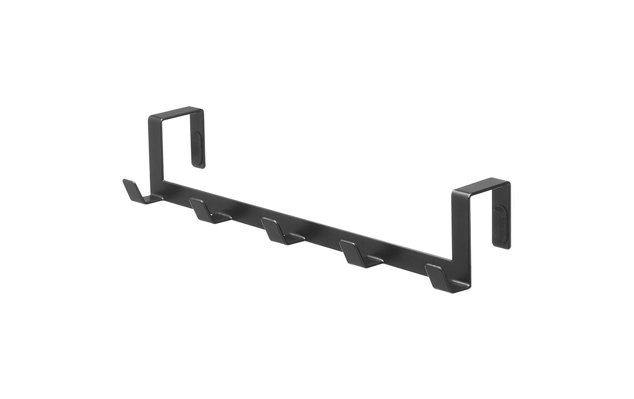 Yamazaki Wandgarderobe 5 Haken – Stahl – Schwarz – 300 × 60 × 70 mm