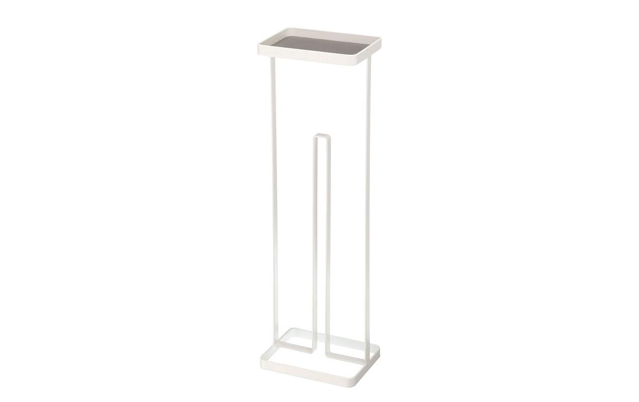 Yamazaki Tower – Toilettenpapierständer – Stahl, Weiss, für 4 Rollen, 16 × 12 × 52 cm