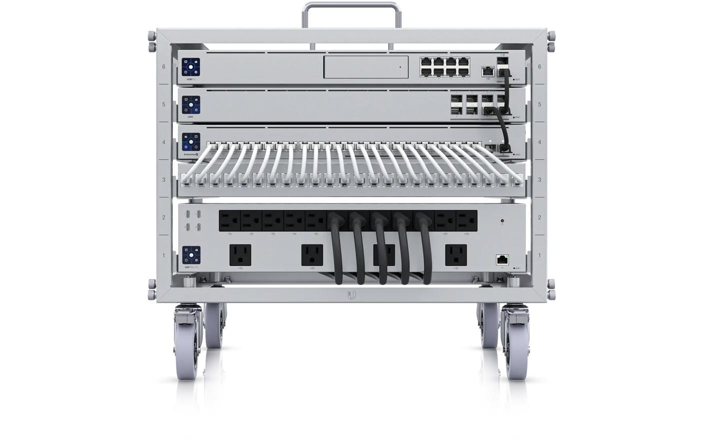 Ubiquiti Rack-Sockel – 6U – 519 × 460 × 485 mm – 35 kg – stahlfarben