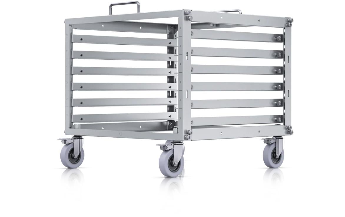 Ubiquiti Rack-Sockel – 6U – 519 × 460 × 485 mm – 35 kg – stahlfarben