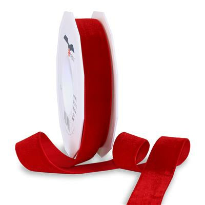 Pattberg Geschenkband Samt Rot – 25 mm × 10 m – 1 Stk.