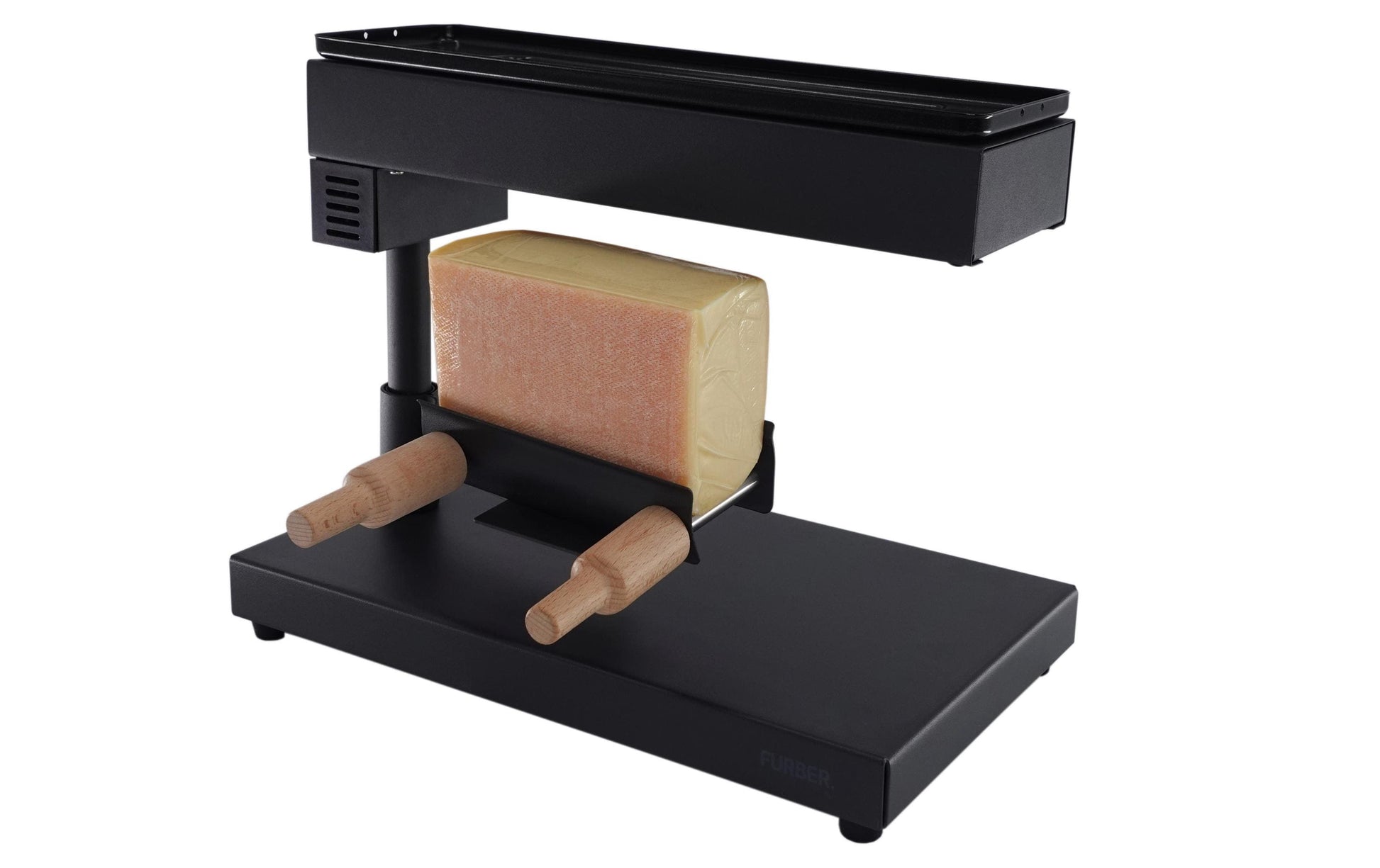 Furber. Furber Raclette-Gerät F00681 – 600 W, 1 Käsehälfte – Schwarz/Edelstahl