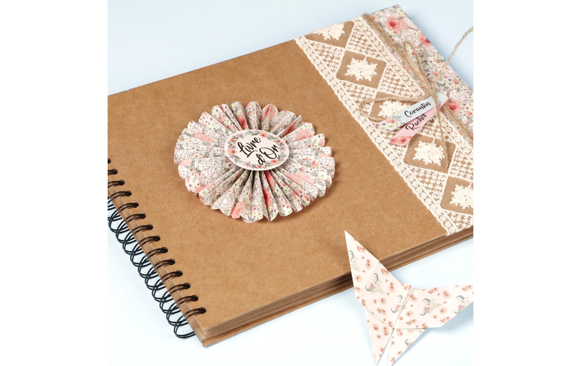 Clairefontaine Fotobuch, Spiralbindung, 80 Seiten, Braun, 20 × 27 cm, Papier