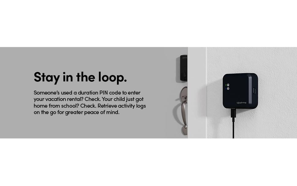 igloohome EB1 Zutrittscontroller – BT, WLAN 2,4 GHz, Schwarz, für Deadbolt 2S, Keybox 3, Mortise-Serie