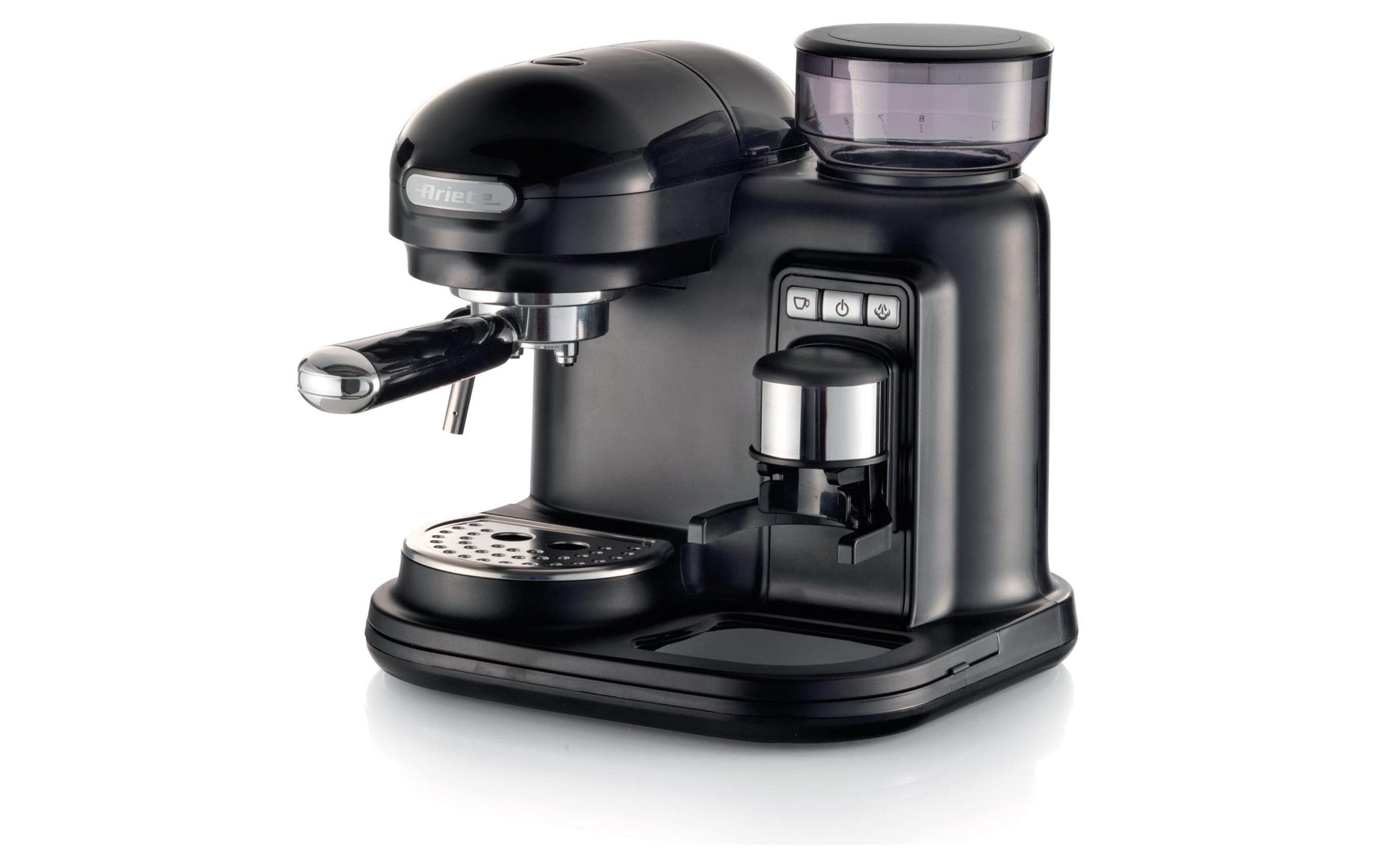 Ariete Espressomaschine ARI-1318-MOD-BK – 0,8 l Wassertank, 15 bar, 1080 W – Schwarz