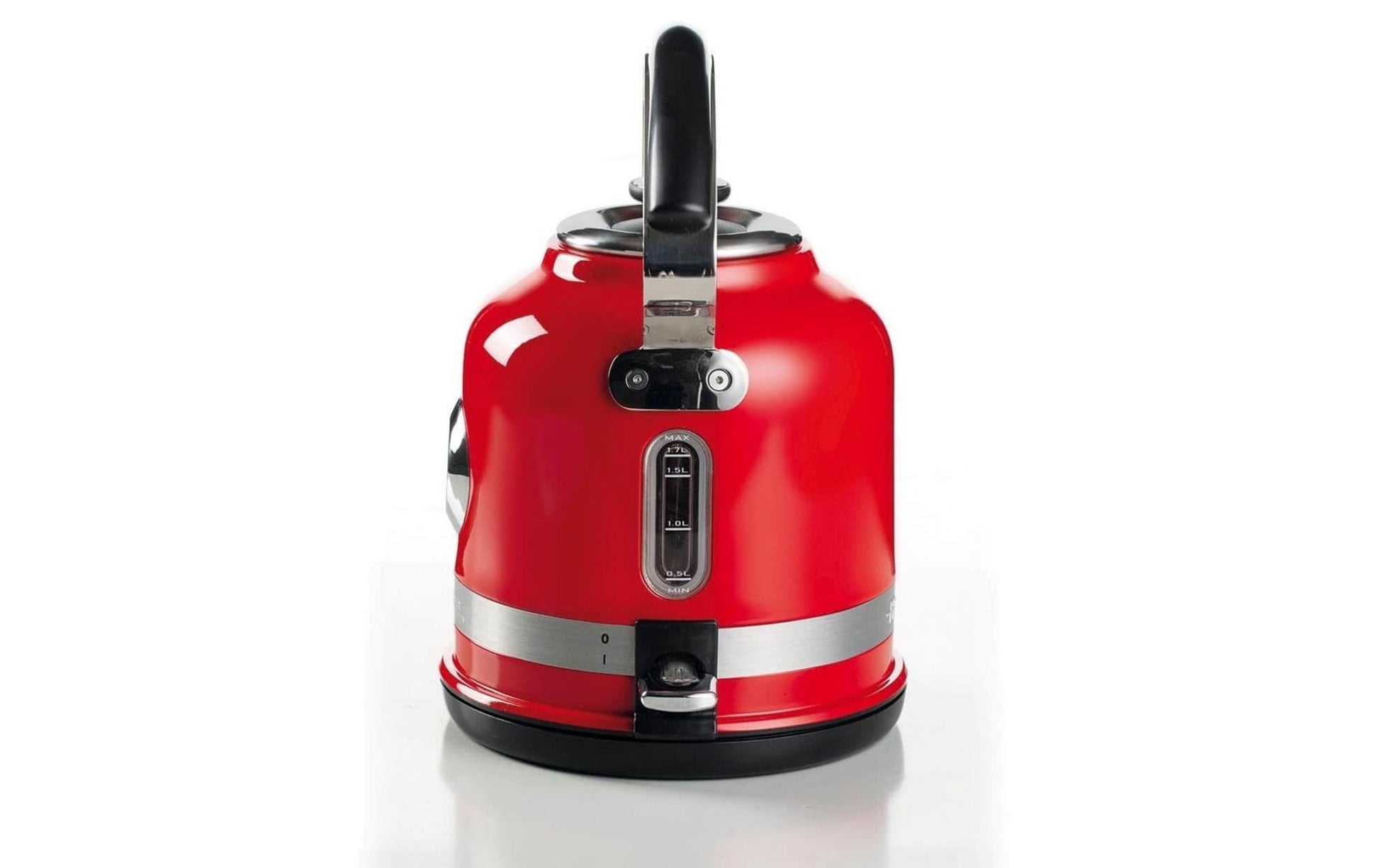 Ariete Wasserkocher – 1,5 l, Edelstahl, Rot, ARI-2854-MODERNA