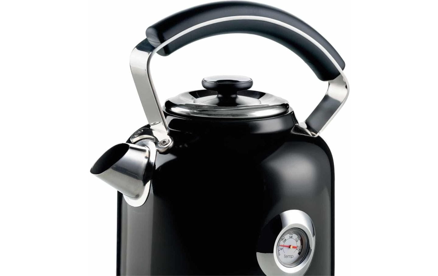 Ariete Wasserkocher – 1,5 l, Edelstahl, Schwarz, ARI-2854-MOD-BK