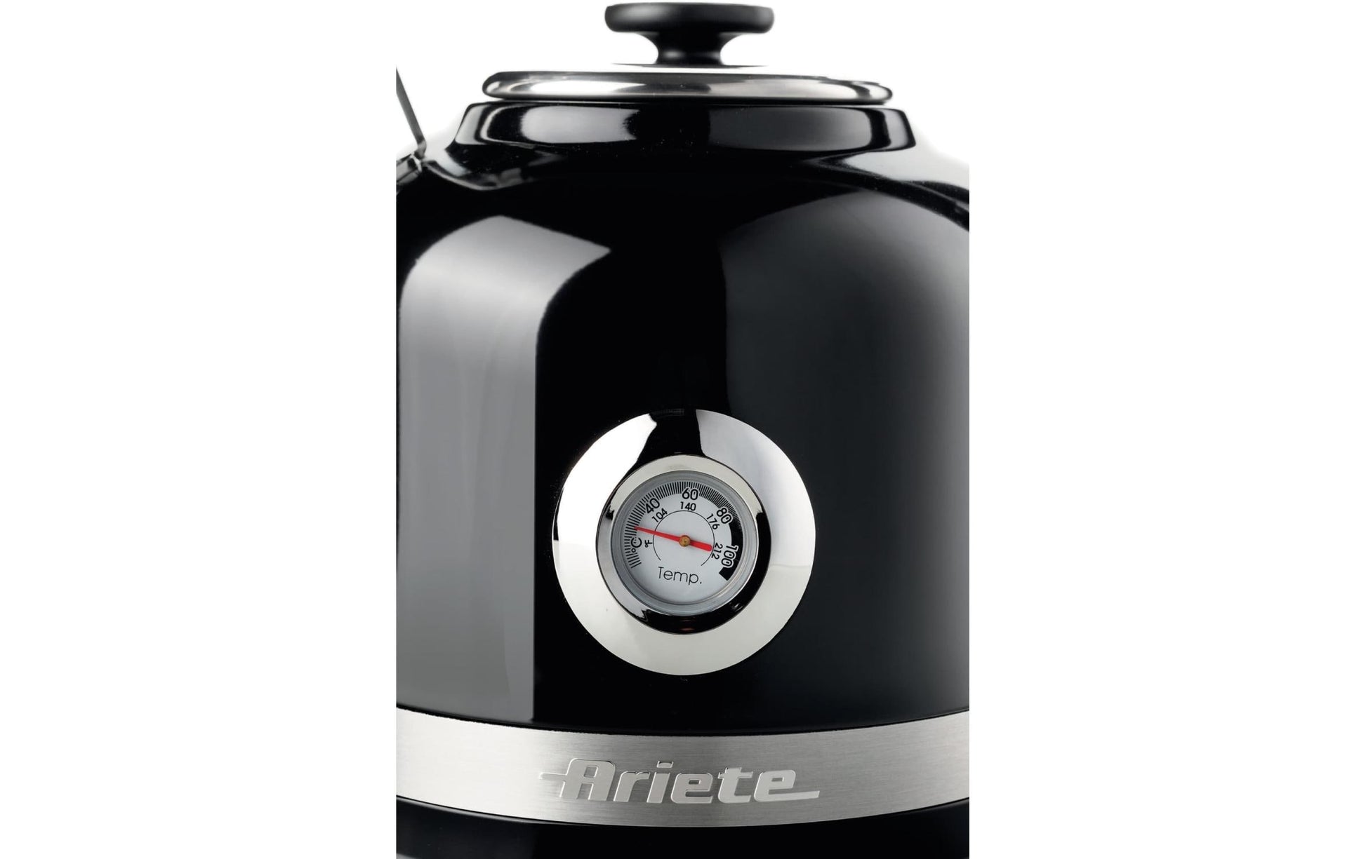 Ariete Wasserkocher – 1,5 l, Edelstahl, Schwarz, ARI-2854-MOD-BK