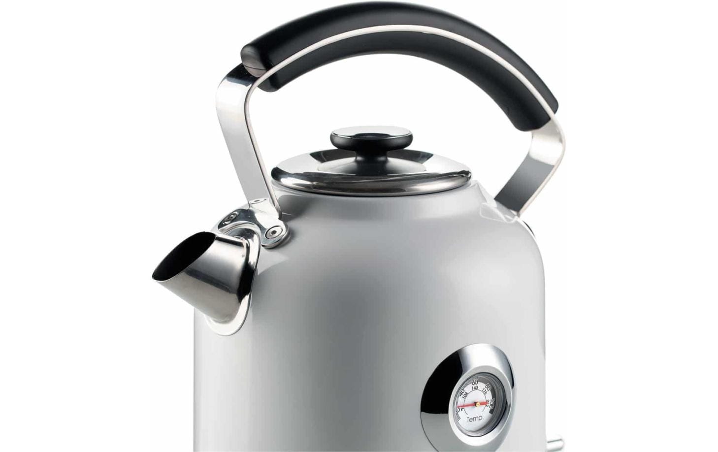 Ariete Wasserkocher – 1,5 l, Edelstahl, Weiss, ARI-2854-MOD-WH