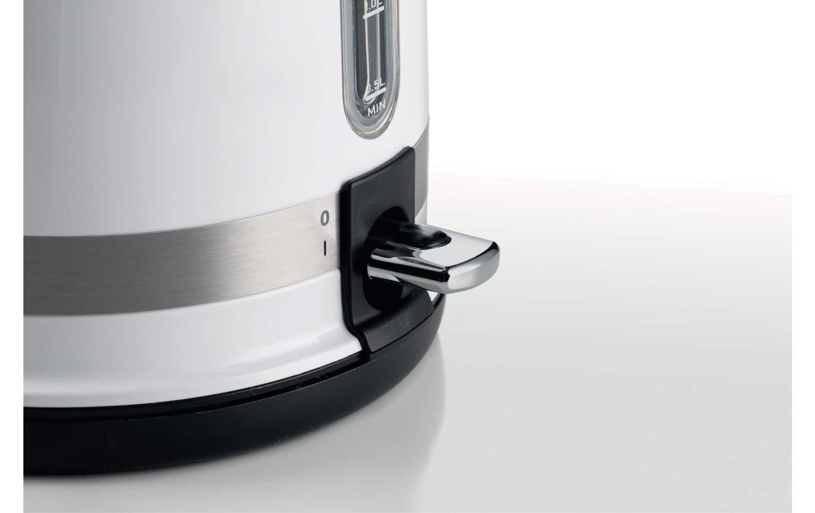 Ariete Wasserkocher – 1,5 l, Edelstahl, Weiss, ARI-2854-MOD-WH