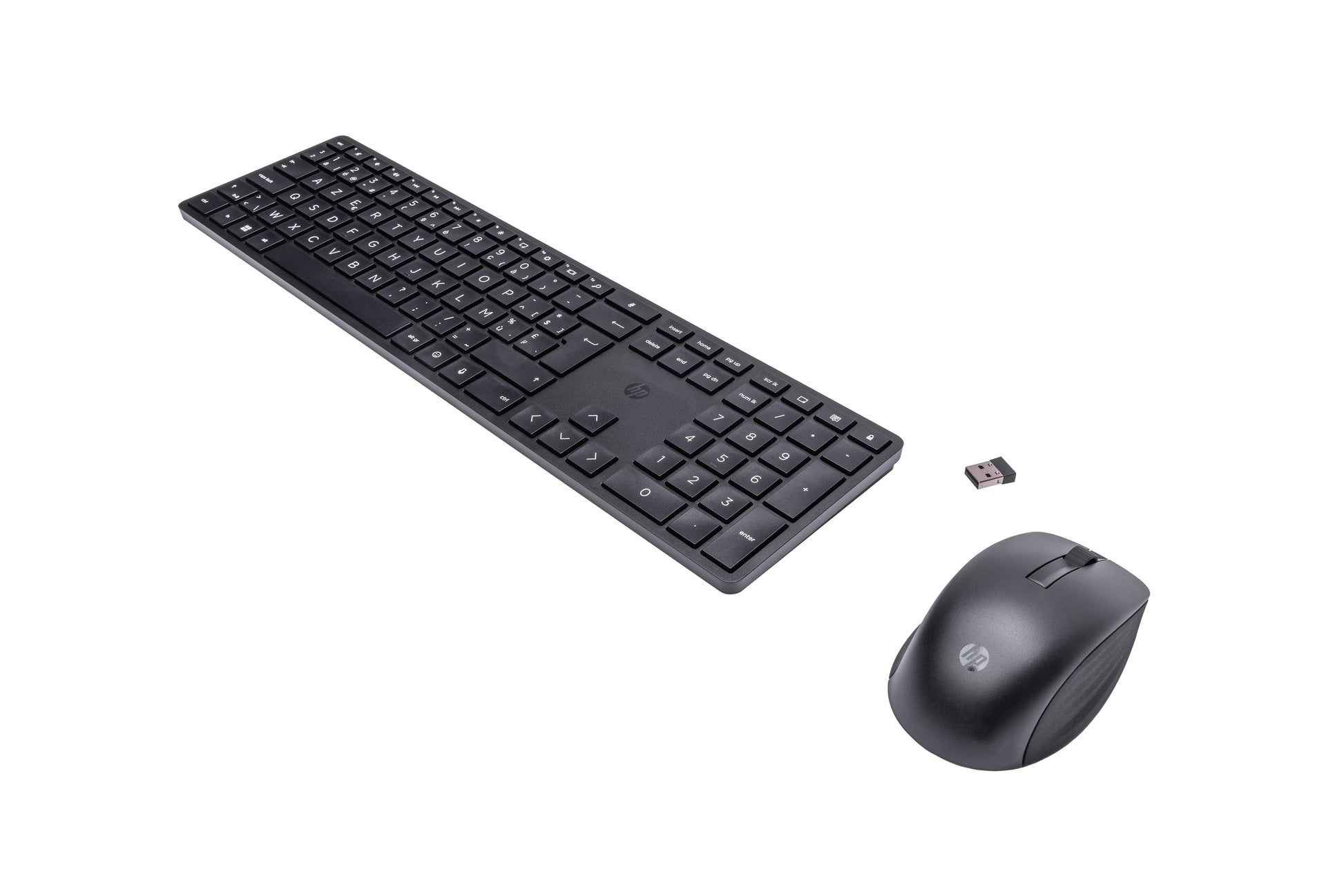 HP 650 – Tastatur-Maus-Set – 100% – Membran – 2,4 GHz USB-A (Empfänger) – AZERTY (BE) – Schwarz