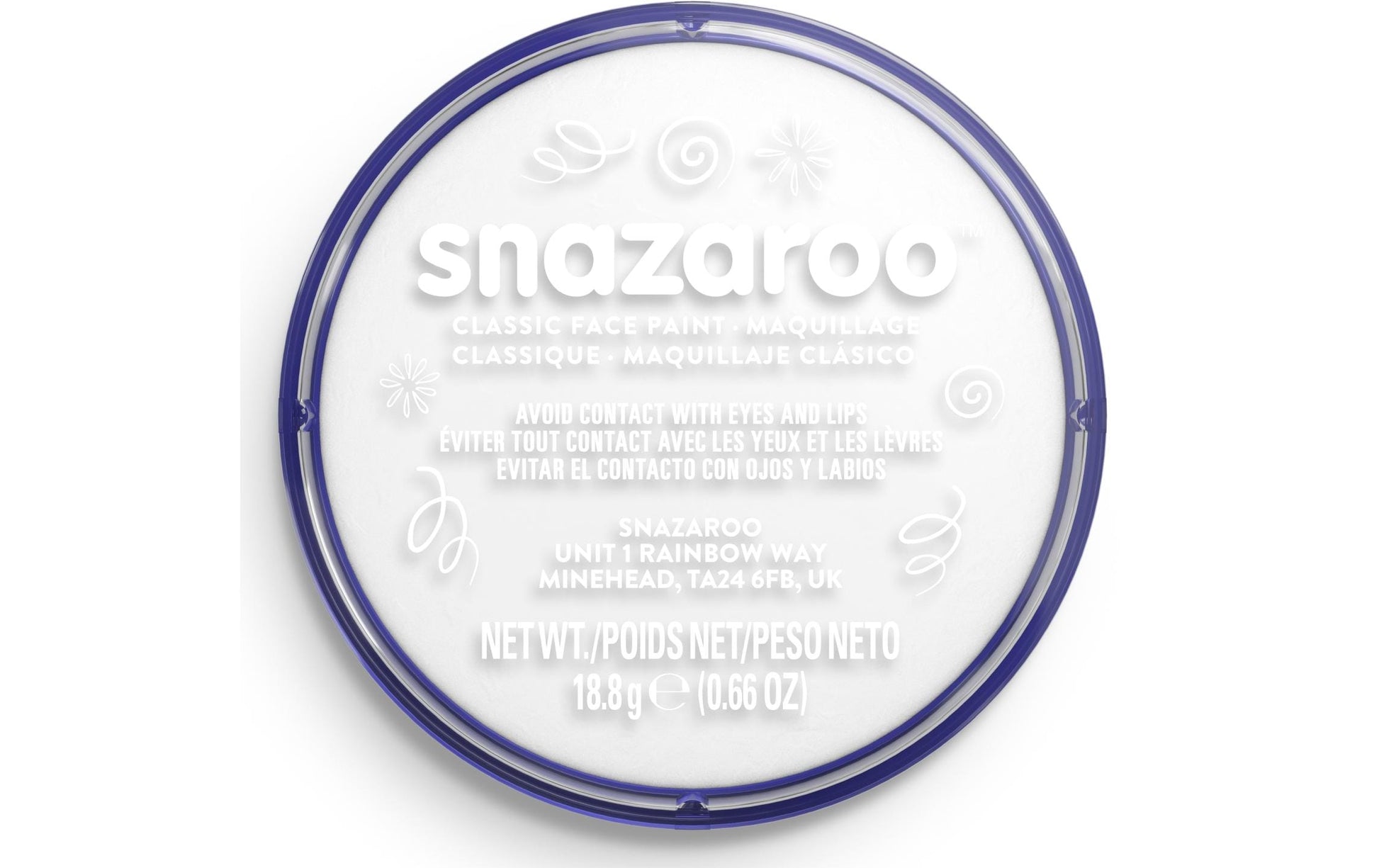 Snazaroo Schminke – Weiss – 18 ml
