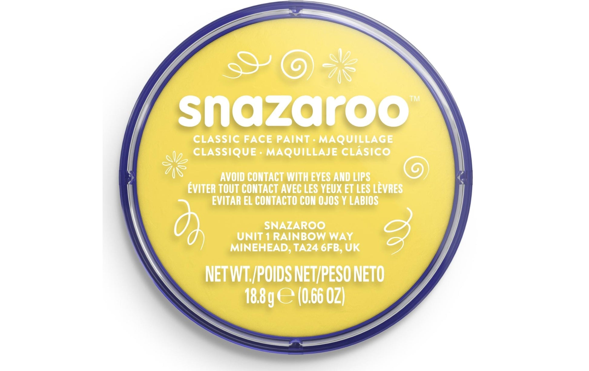 Snazaroo Schminkfarbe Leuchtgelb – 18 ml