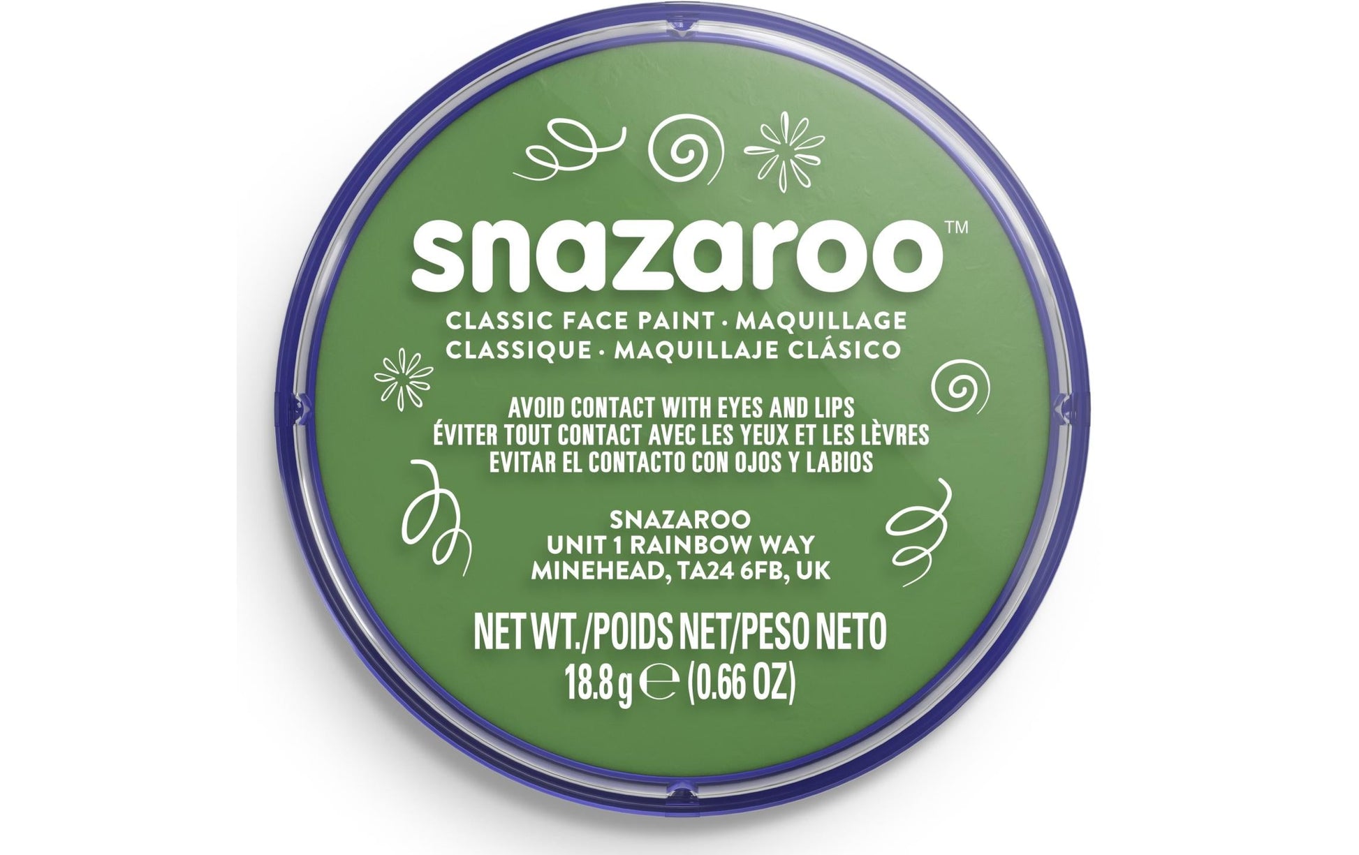 Snazaroo Gesichts- & Kinderschminke – Grasgrün – 18 ml