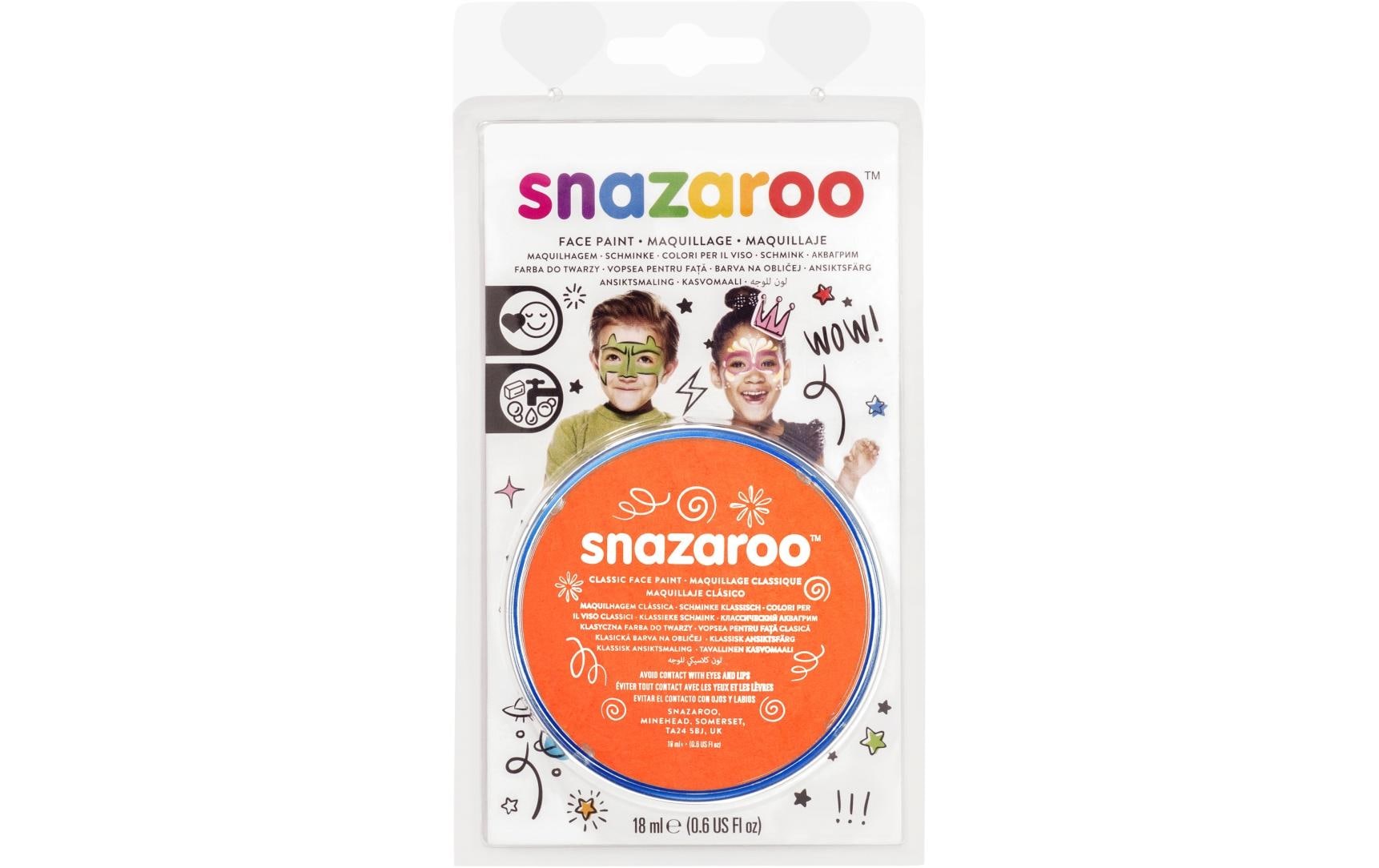 Snazaroo Schminke – Orange – 18 ml – für Gesicht, sensible Haut