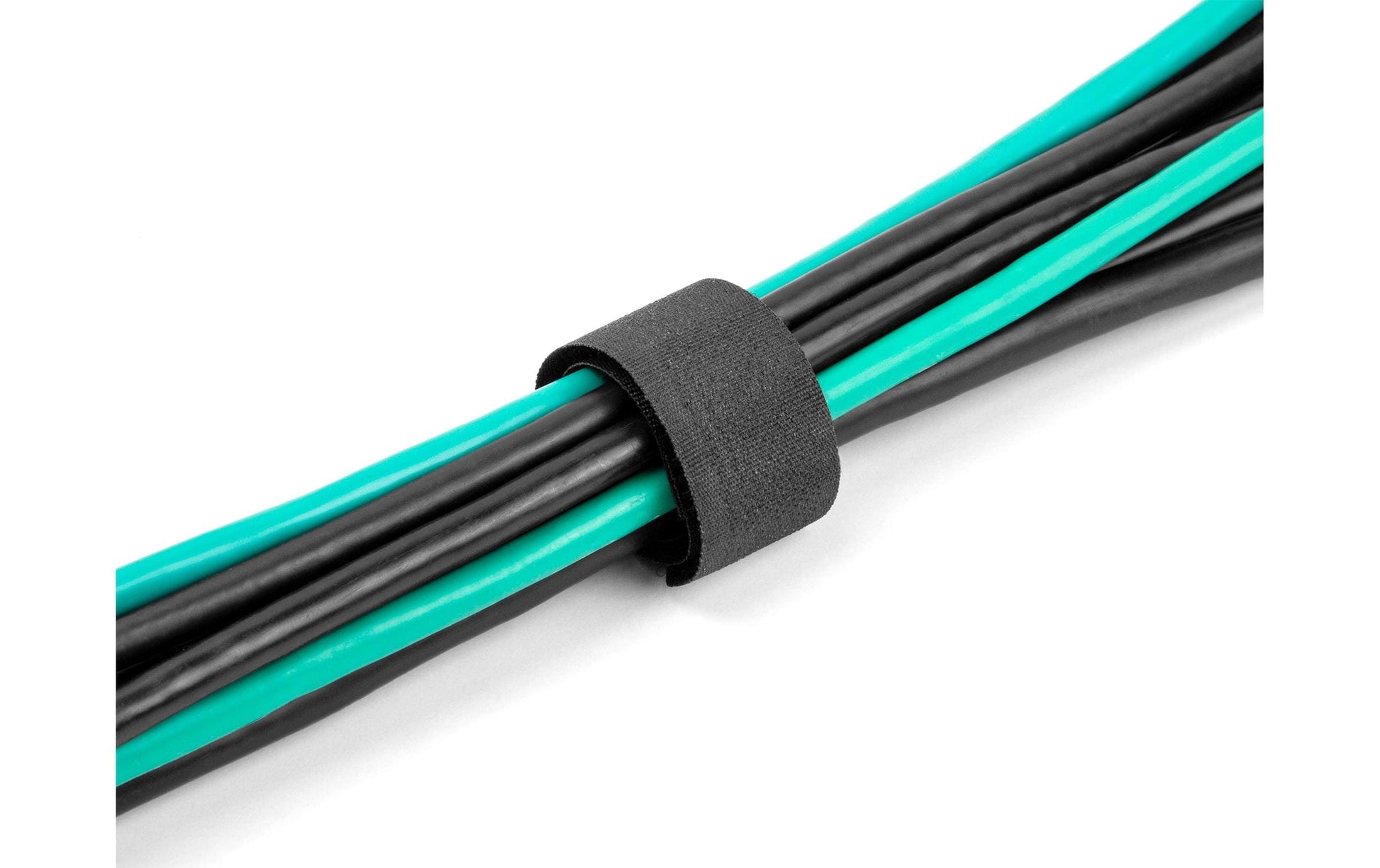 DeLOCK Klettkabelbinder, 20 mm × 0,18 m, schwarz, 10 Stück