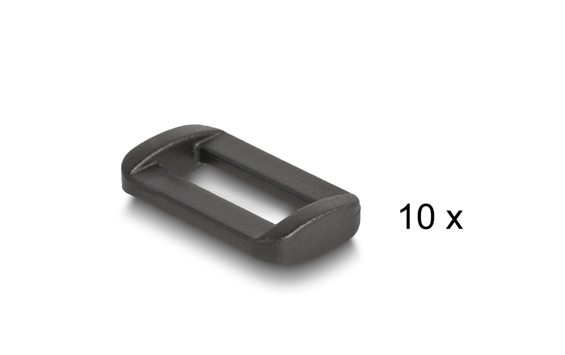DeLOCK Klettband, 20 mm × 3 m, wiederverwendbar – schwarz