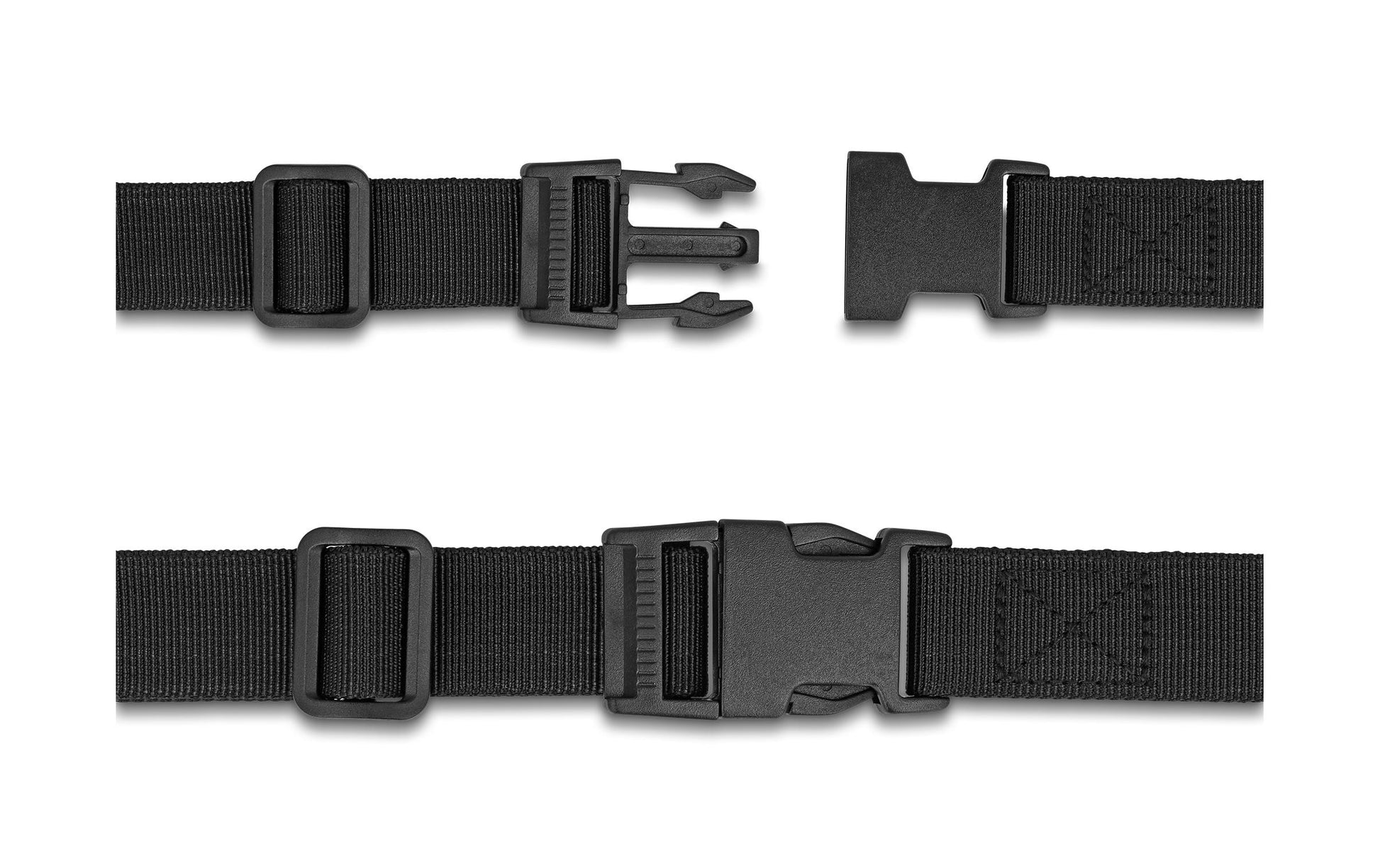 DeLOCK Gepäckgurt – verstellbar, mit Sperre – 150 cm × 2,5 cm – schwarz, Polypropylen – 2 Stk.