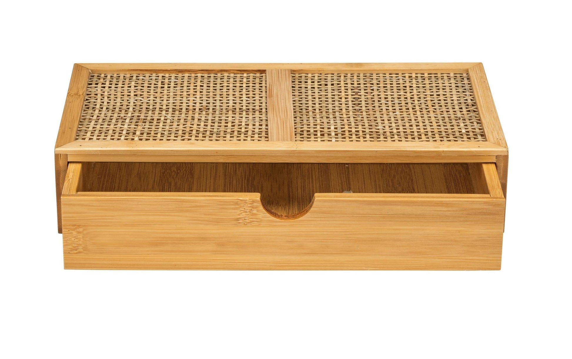 WENKO Allegre Aufbewahrungsbox – Bambus – Hellbraun – 280 × 60 × 140 mm