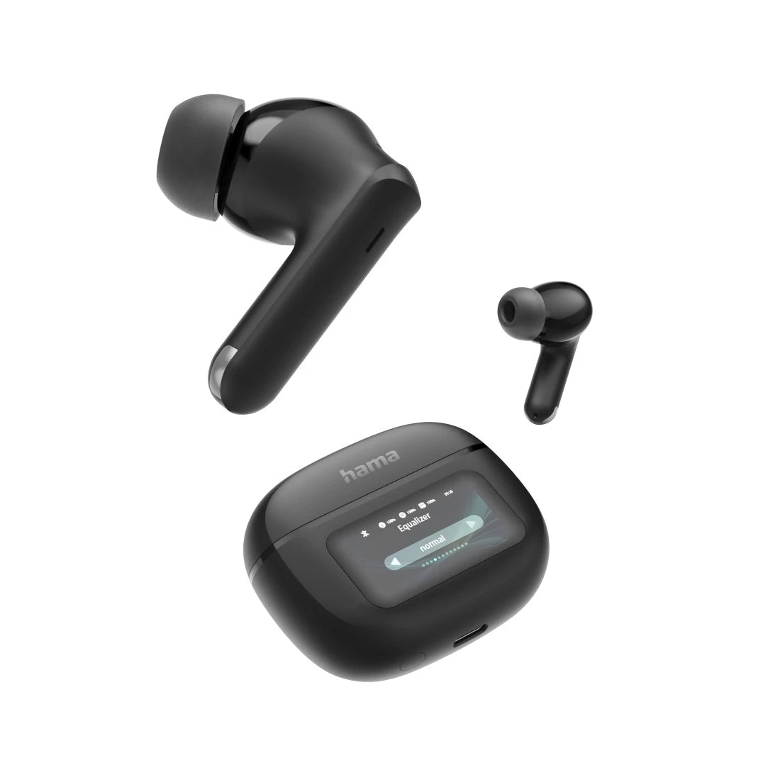 Hama Spirit Touch TWS In-Ear – Stereo, TWS, ANC, mit Ladecase, Schwarz, BT 5.4