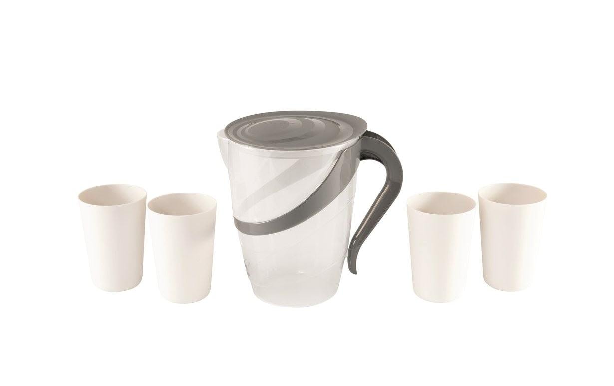 Easy Camp Becher – 2,5 l, Kunststoff, Weiss, mit Deckel