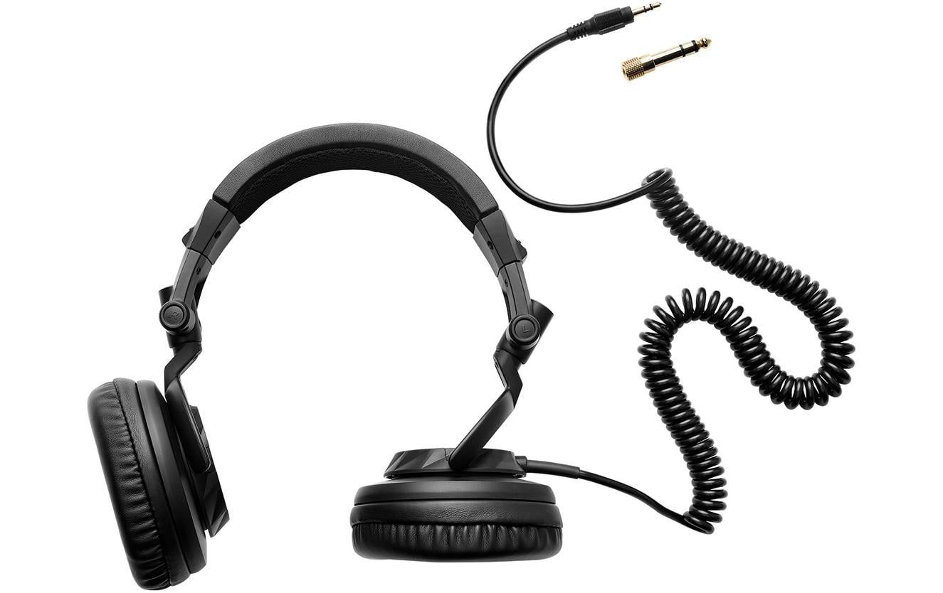 Hercules HDP DJ45 DJ-Kopfhörer – Over-Ear, Kabelgebunden, 3,5 mm Klinke, Schwarz