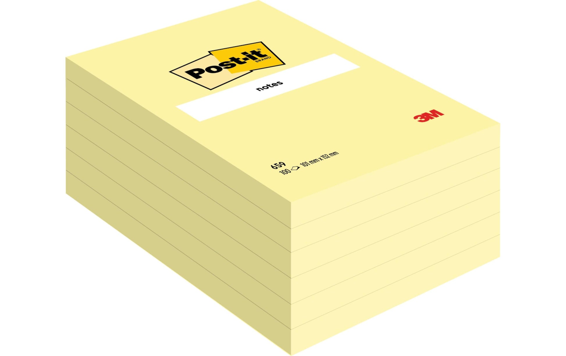 Post-it Haftnotizen – 152×102 mm – gelb, 100 Blatt, PEFC