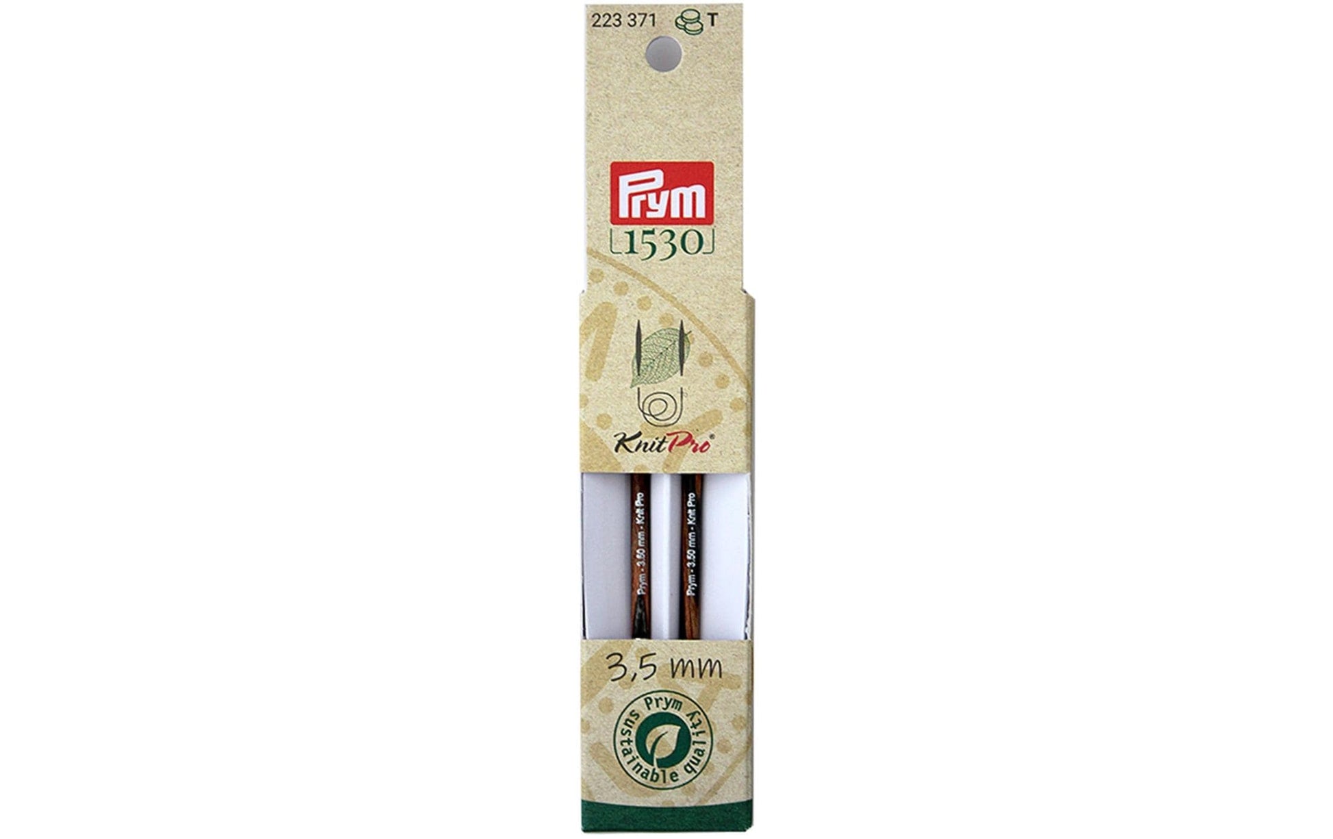 Prym Stricknadelspitzen Mehrfarbig – Nadel 3,5 mm, 8,7 cm, Birkenholz, 2 Stk.