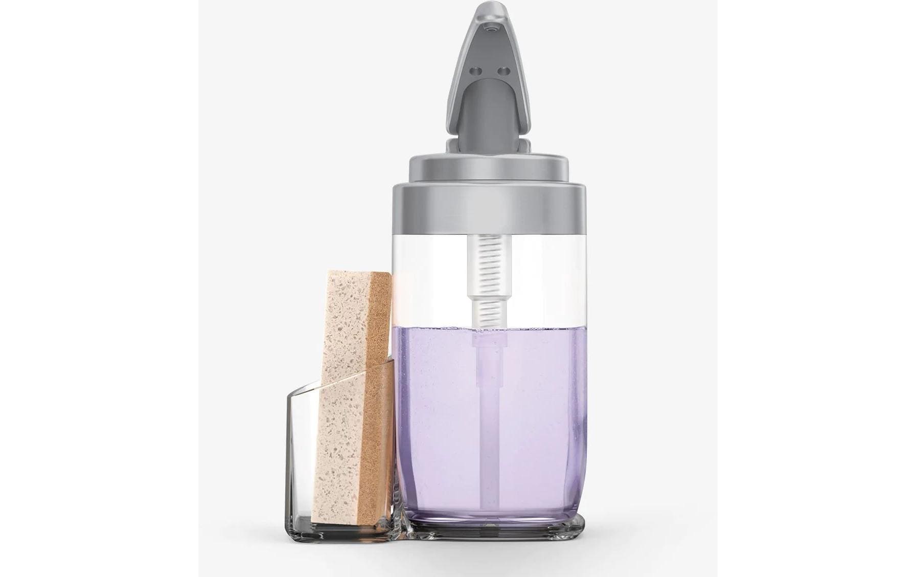 Simplehuman KT1189 Seifenspender – Nickel, Transparent, 650 ml