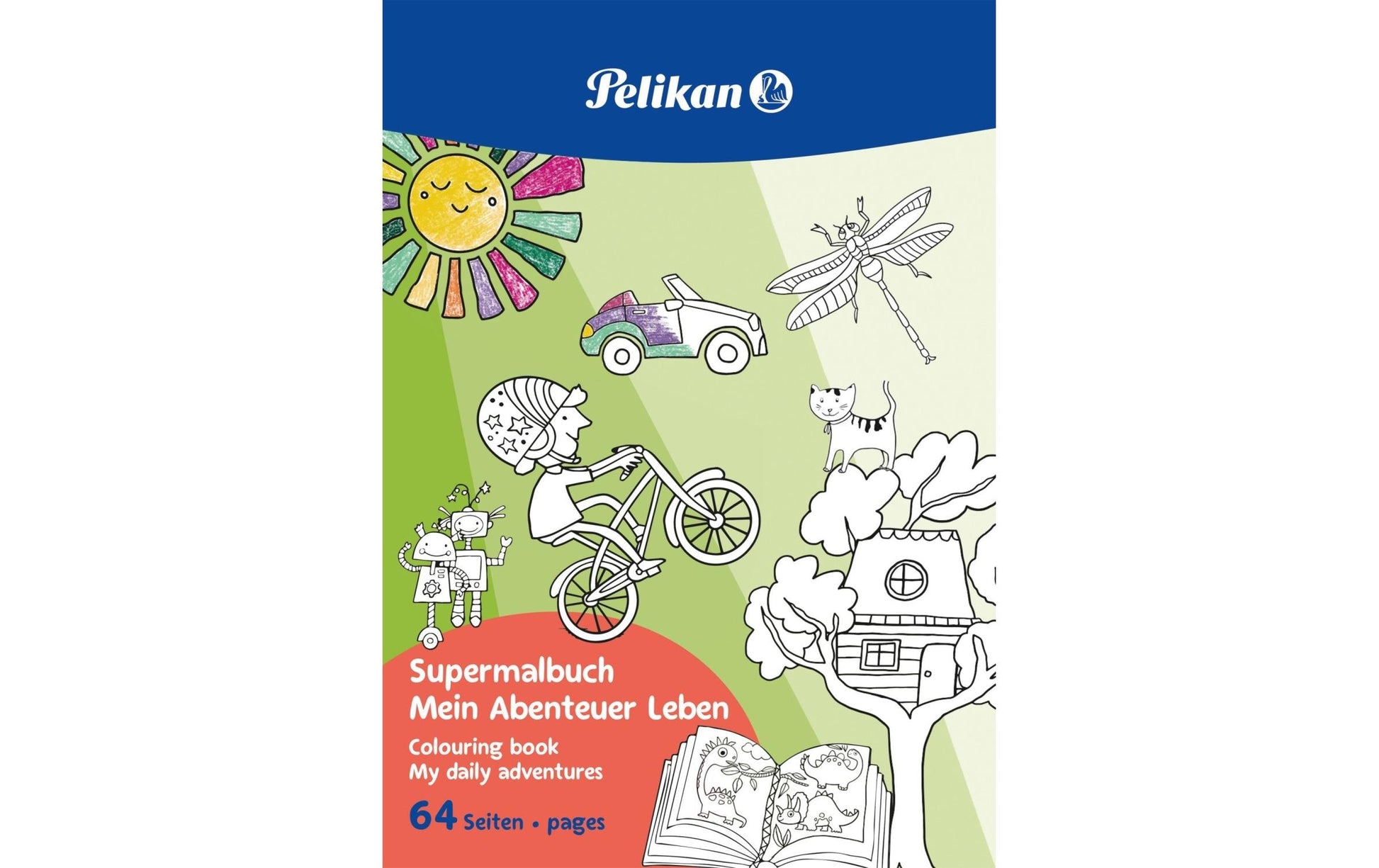 Pelikan Malbuch Supermalbuch – A4 – 64 Seiten – 100 g/m² – ab 3 Jahren
