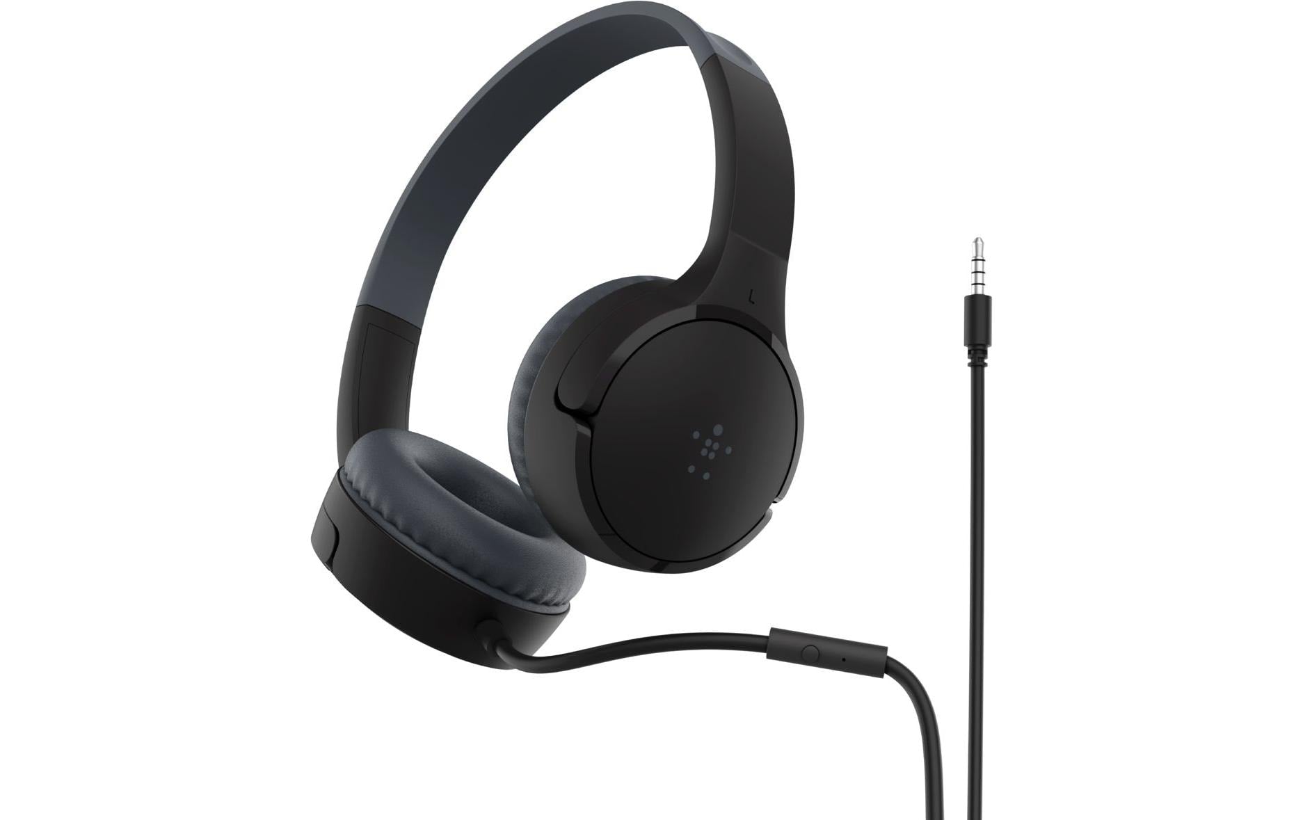Belkin SoundForm Mini – On-Ear Kopfhörer – kabelgebunden, für Kinder – schwarz