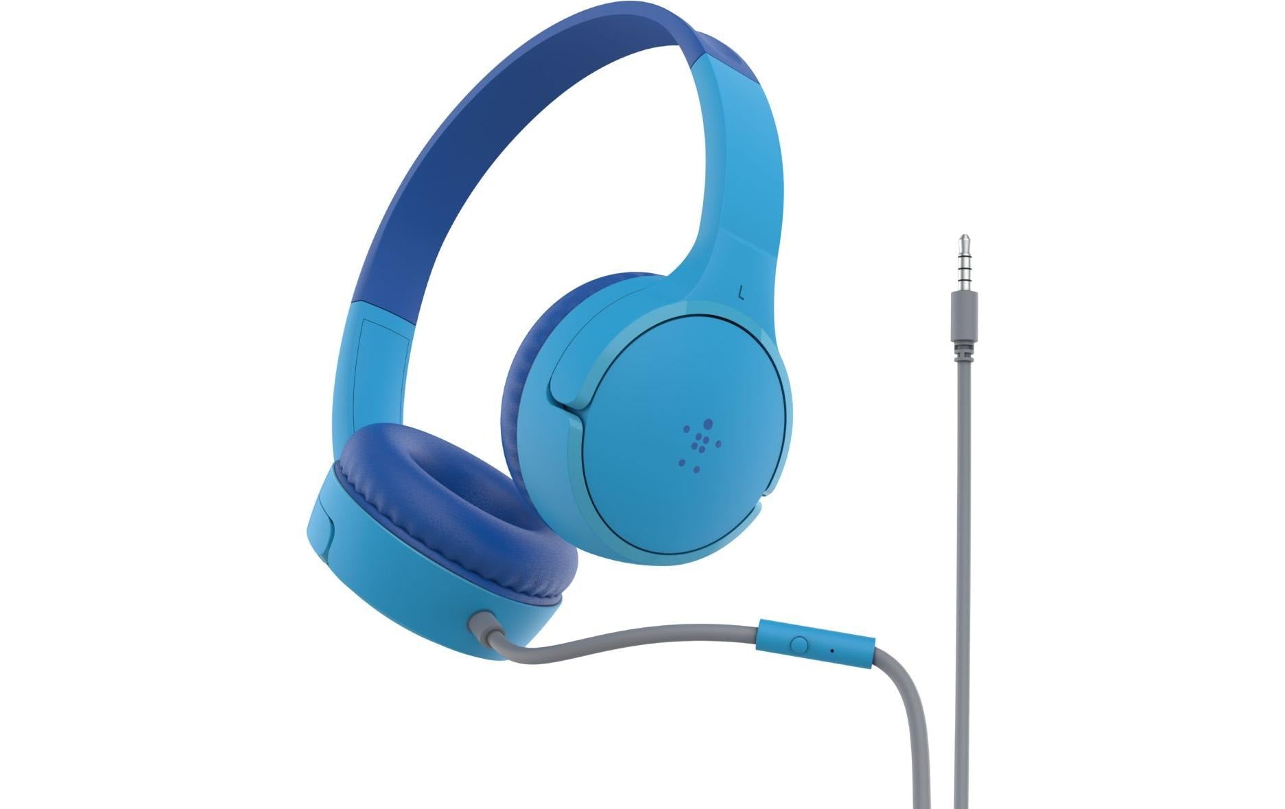 Belkin SoundForm Mini – On-Ear Kopfhörer – kabelgebunden – blau – für Kinder