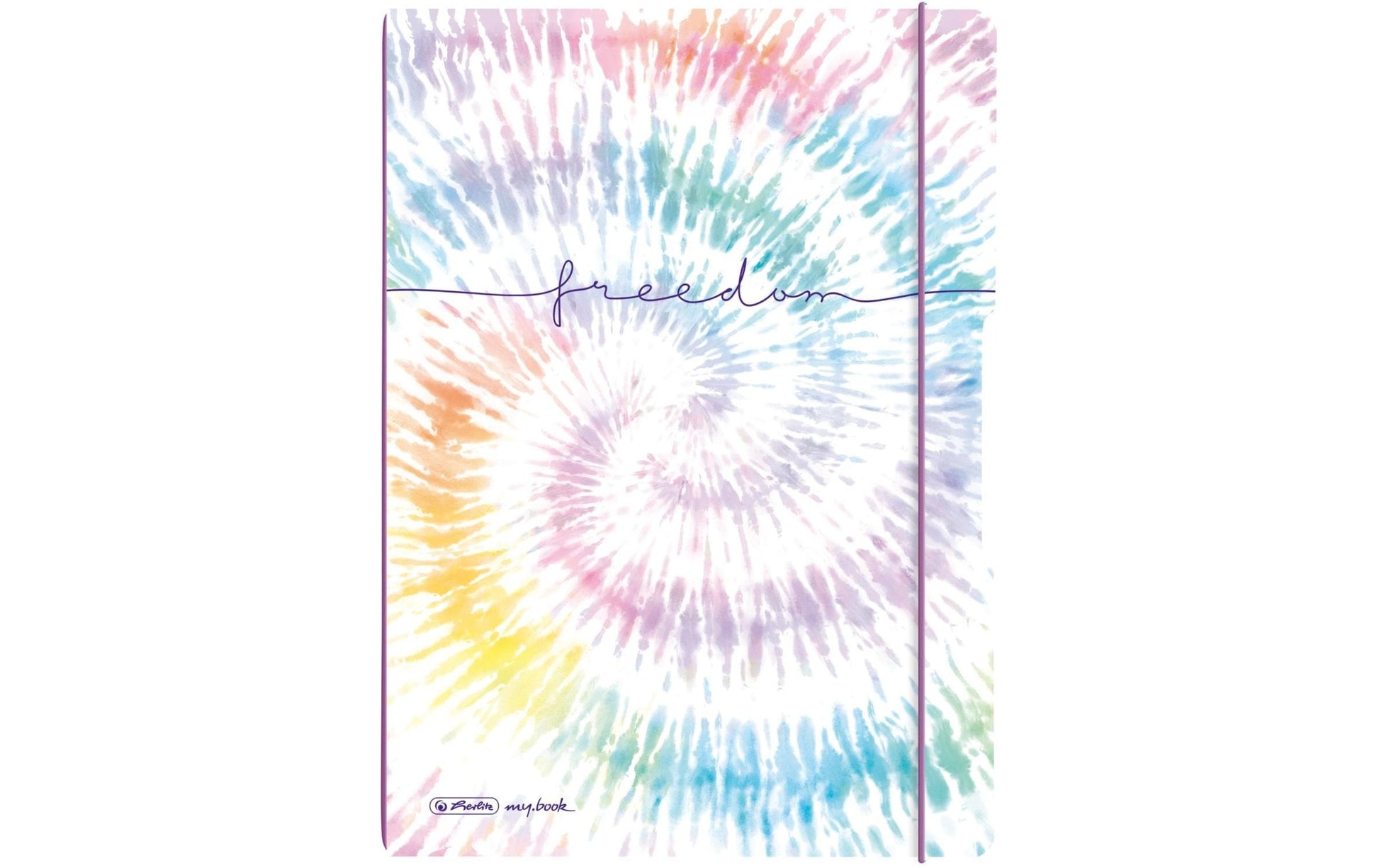 Herlitz Notizheft – A4 – Verschiedene Lineaturen – 80 Seiten – 80 g/m² – Softcover, Gummiband, Mehrfarbig, FSC