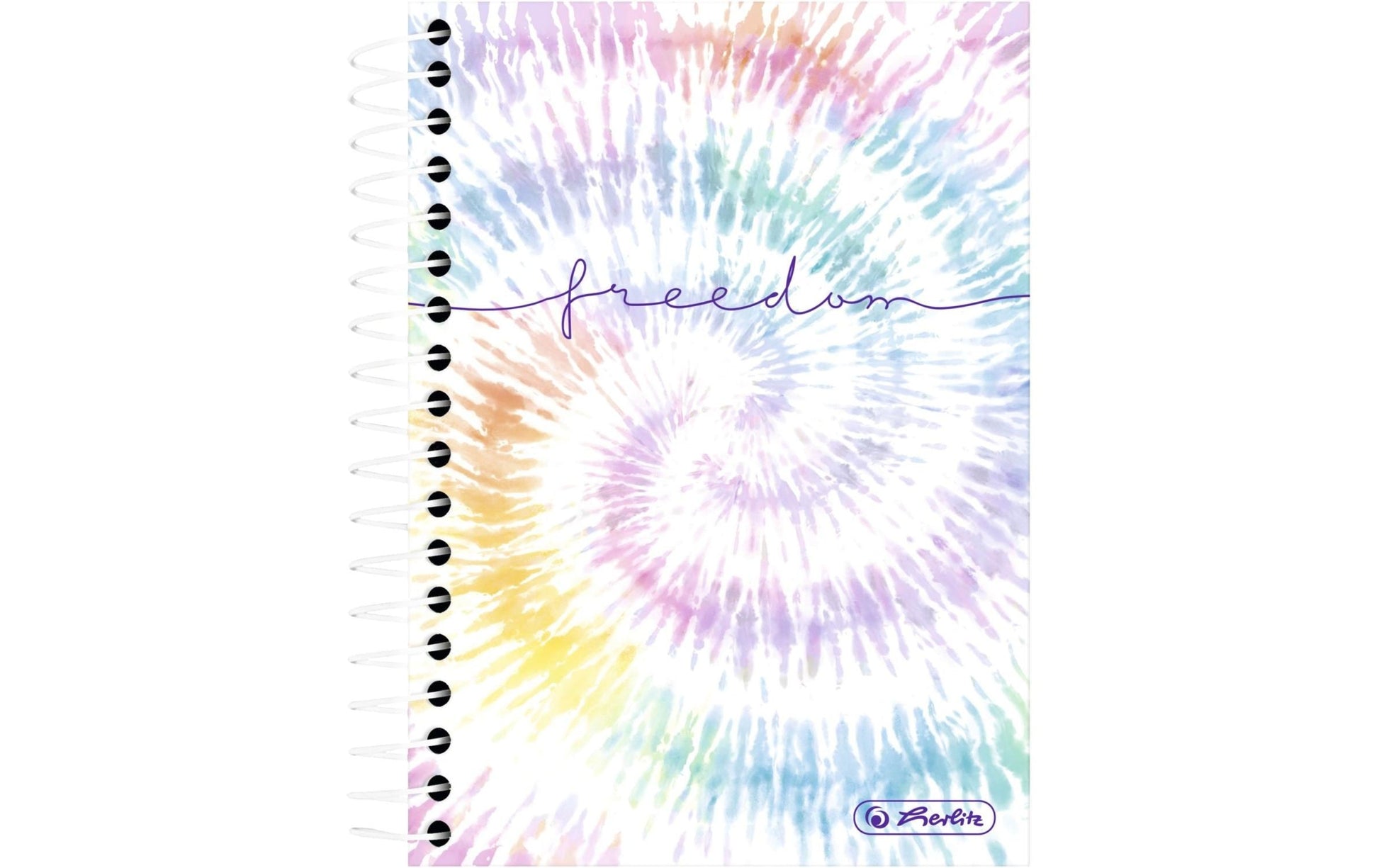 Herlitz Notizblock – 100 × 140 mm – kariert 5 mm – 200 Blatt – 70 g/m² – Spiralbindung, mehrfarbig