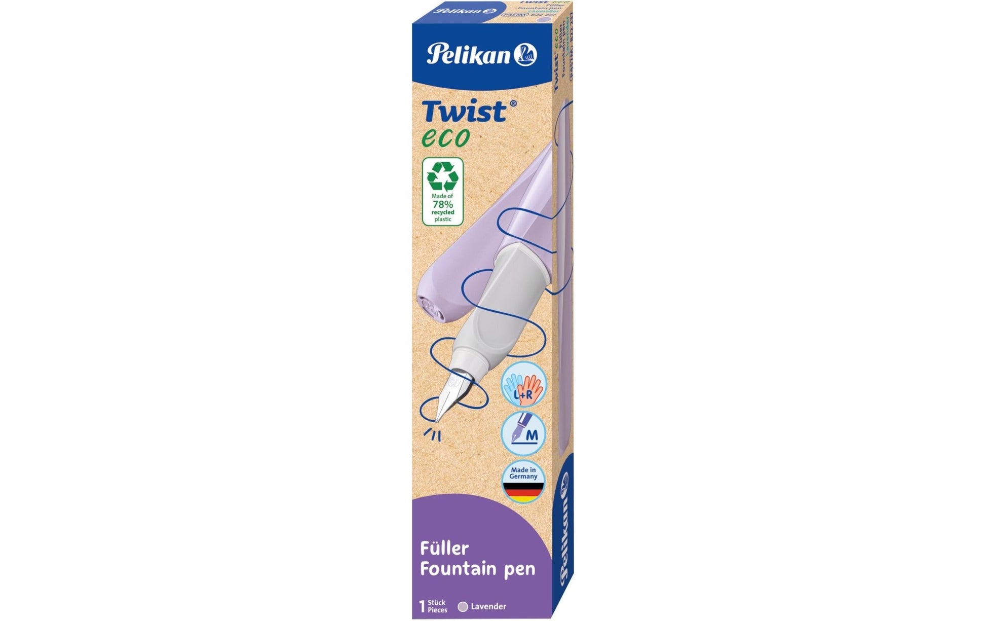 Pelikan Twist eco – Füllfederhalter – M – Lavendel