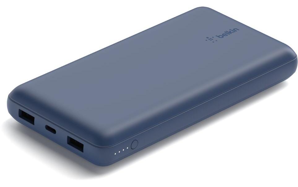 Belkin Powerbank 20000 mAh, 15 W, USB-A, USB-C, Blau