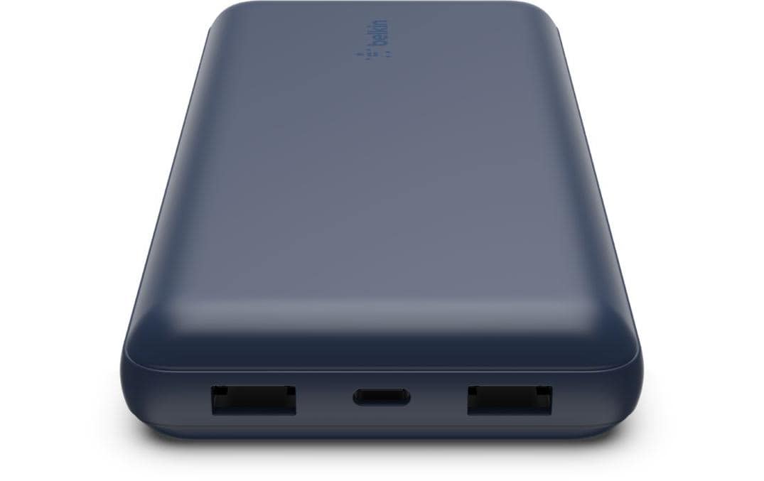 Belkin Powerbank 20000 mAh, 15 W, USB-A, USB-C, Blau