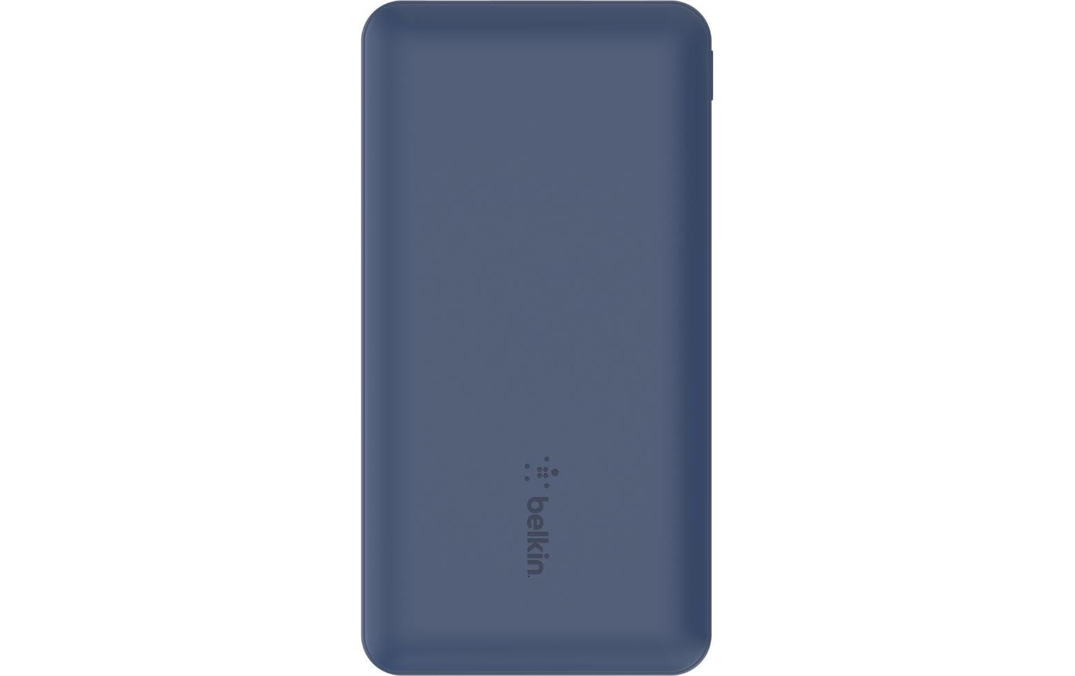 Belkin Powerbank 10000 mAh, USB-A, USB-C, 12 W, inkl. 15 cm Kabel, Blau