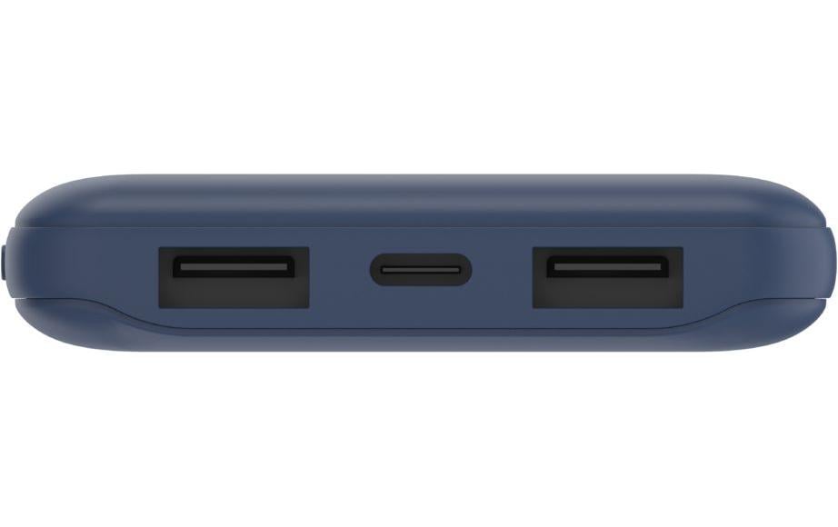 Belkin Powerbank 10000 mAh, USB-A, USB-C, 12 W, inkl. 15 cm Kabel, Blau