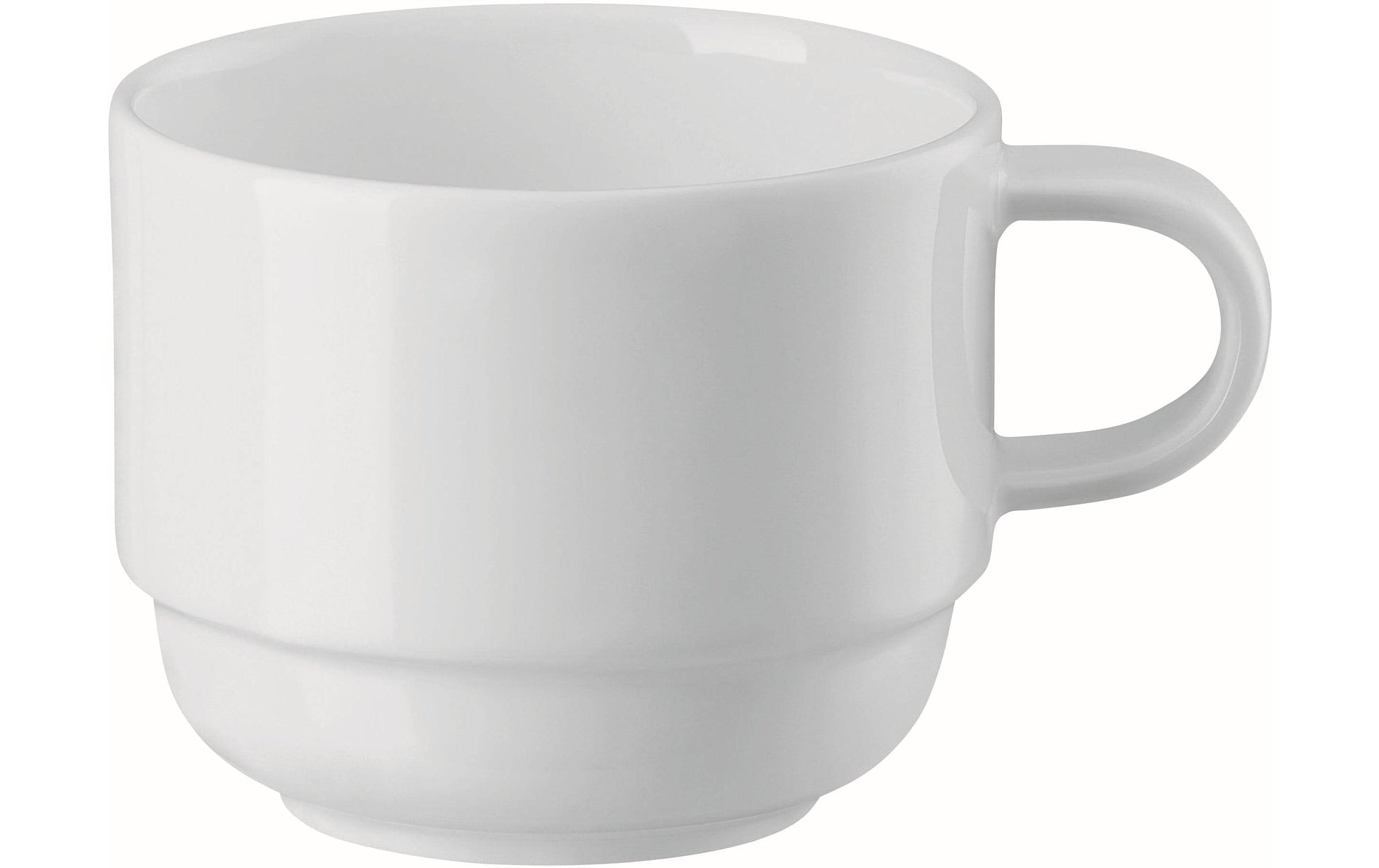 Arthur Krupp Neve Kaffeetasse – 6er Set, 220 ml, Ø 8,5 cm, Porzellan, Weiss, spülmaschinenfest