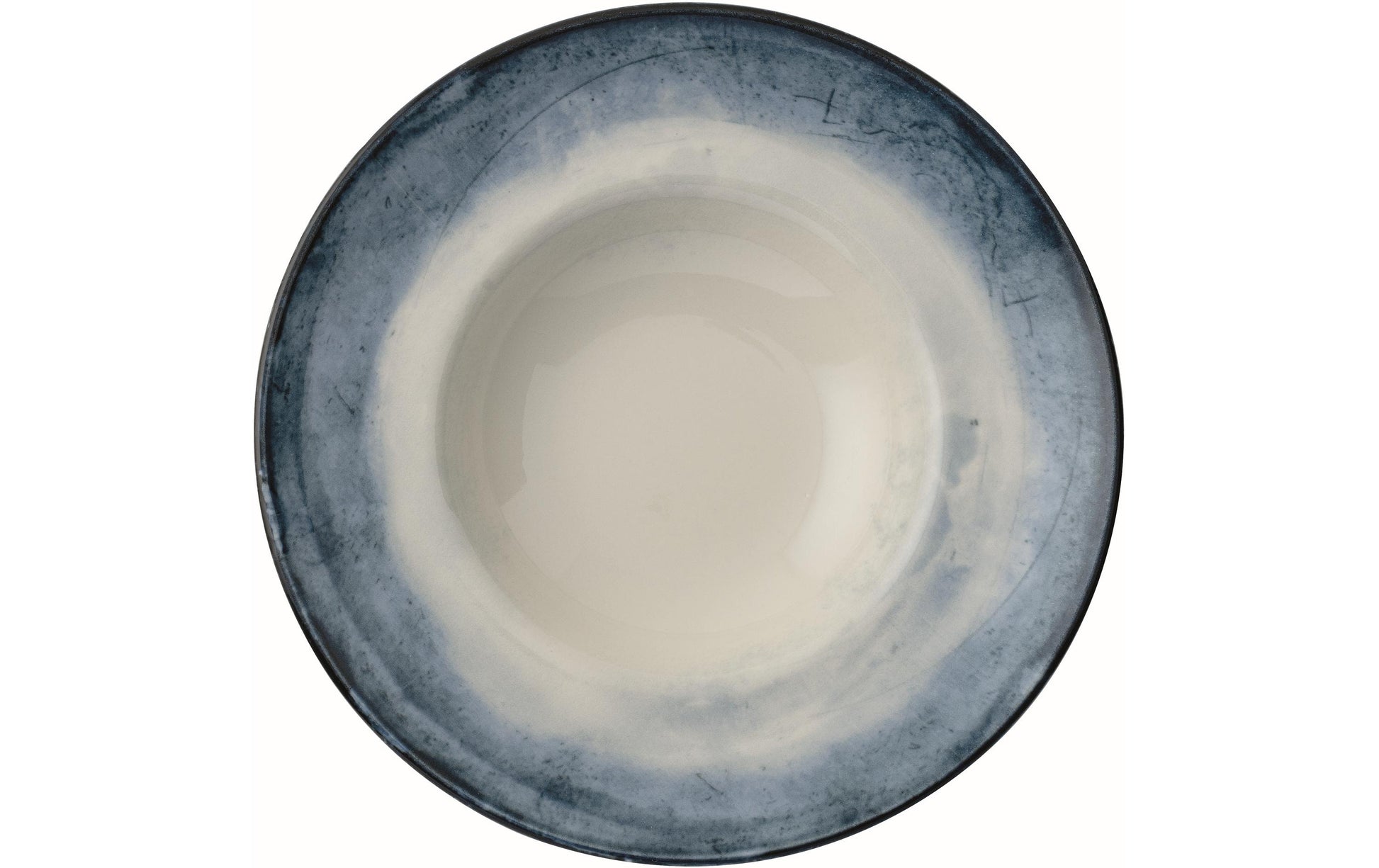 Arthur Krupp Pastateller Shade – 4er Set, Ø 27,0 cm, Porzellan, Blau/Weiss, spülmaschinenfest