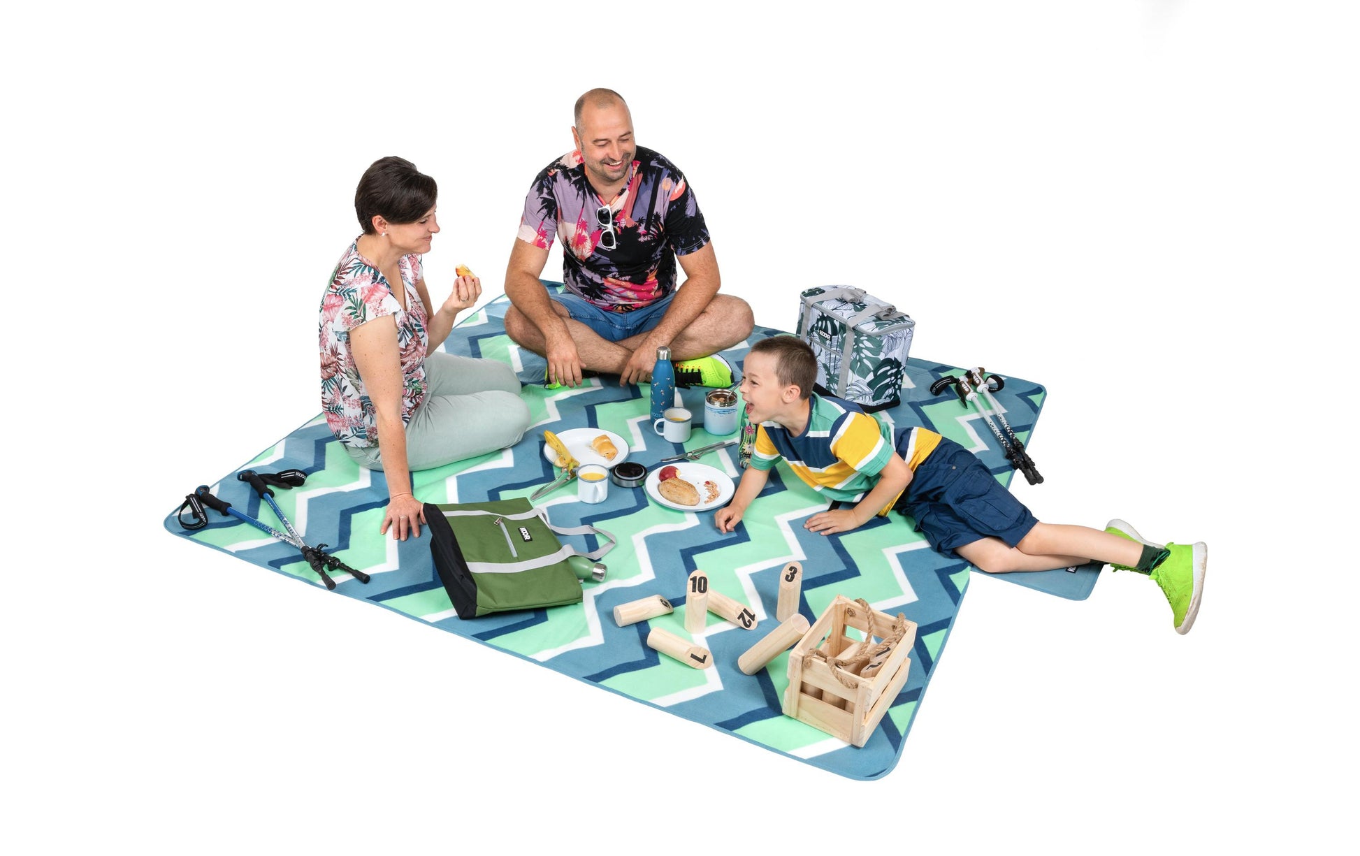 KOOR Wohndecke – Mikropolyester, Mehrfarbig – 200 × 200 cm