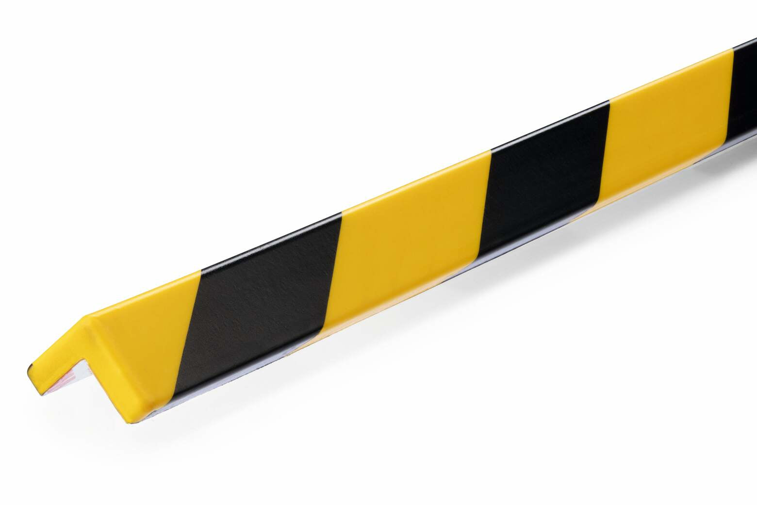 Durable Eckschutzprofil C19 – 1 m, Kunststoff, Schwarz/Gelb, eckig, selbstklebend, Klebefläche 19 mm je Seite
